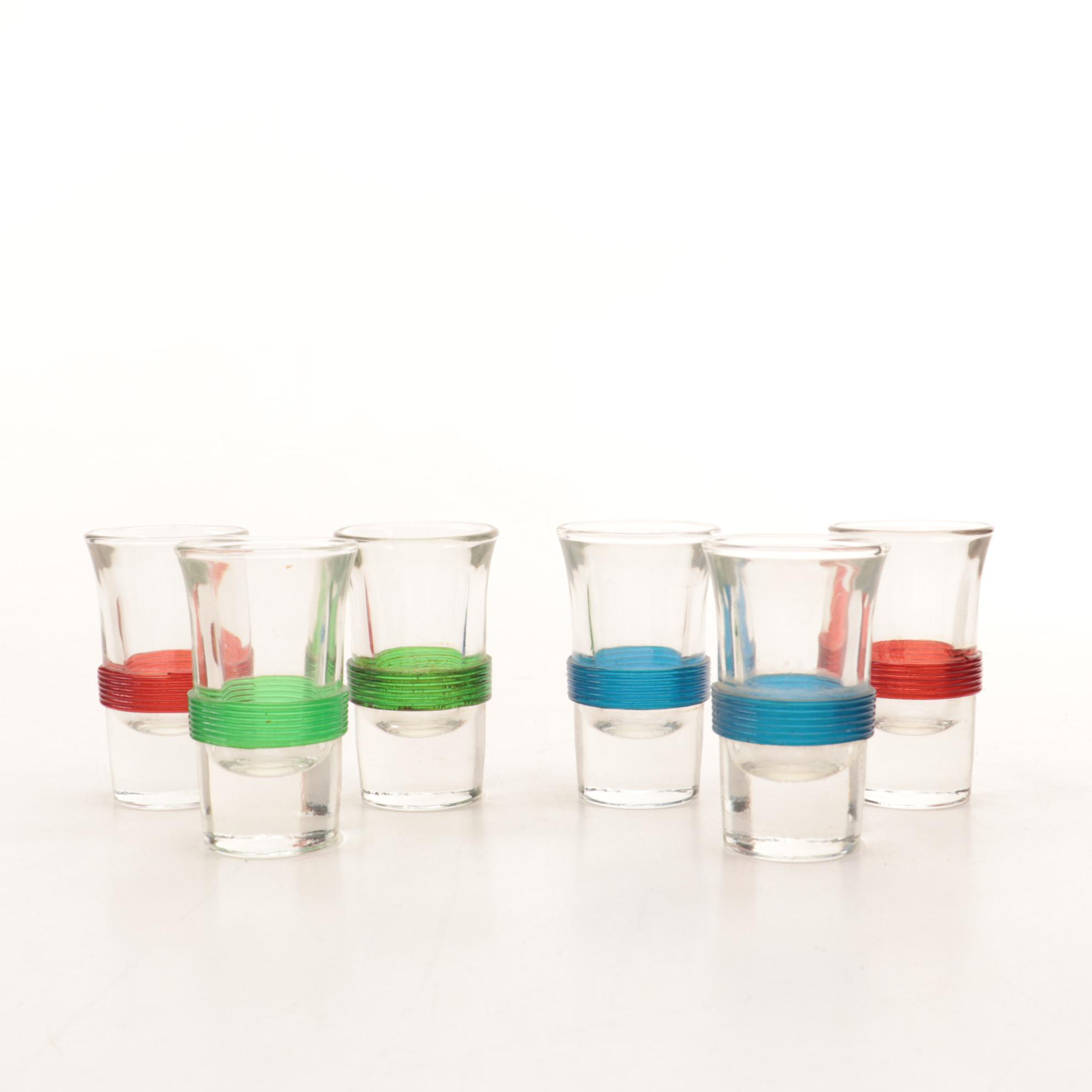 United Metal Goods Mfg. Co. Inc. Bowling Ball Bar with Shot Glasses, 1950s