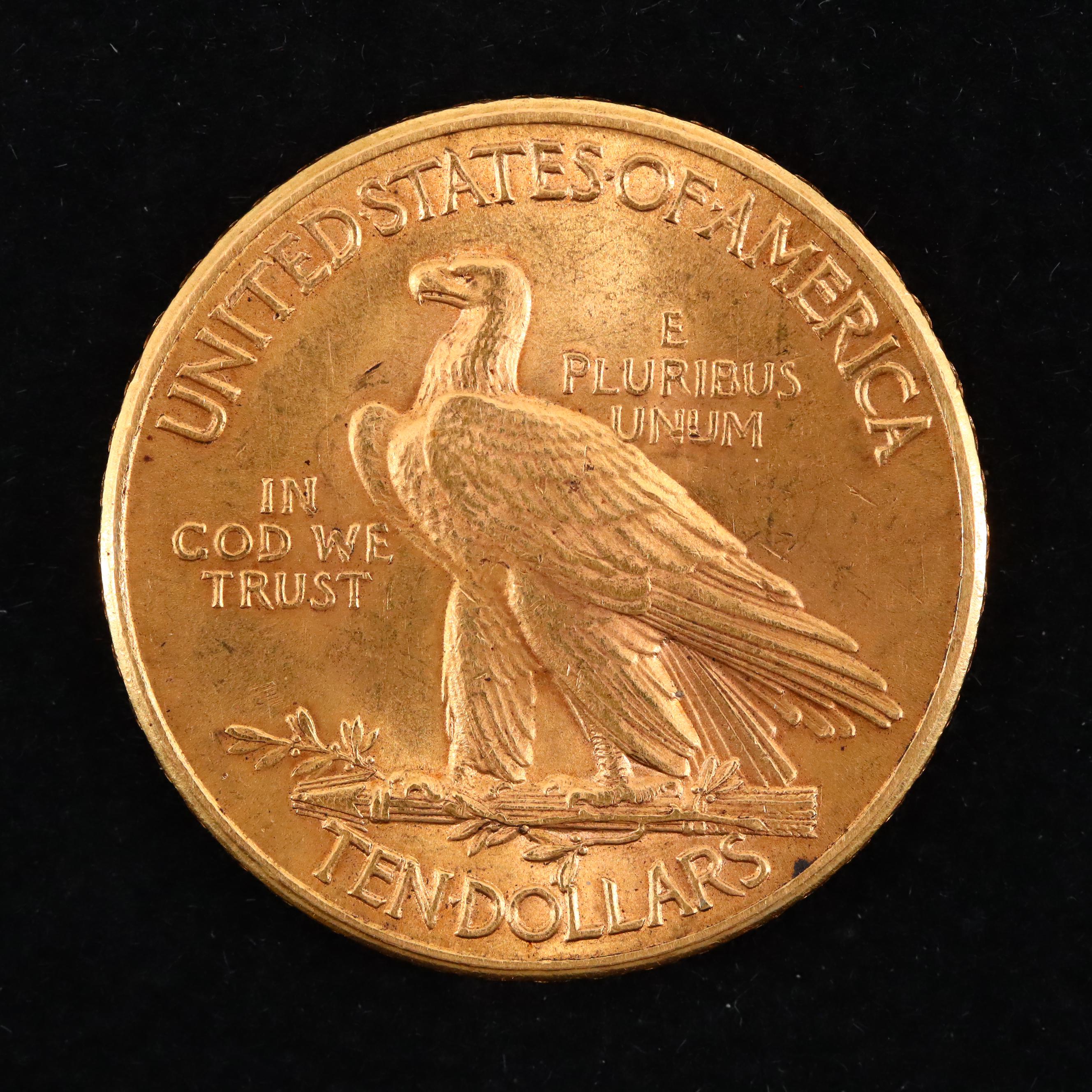 1912 Indian Head Ten Dollar Gold Coin