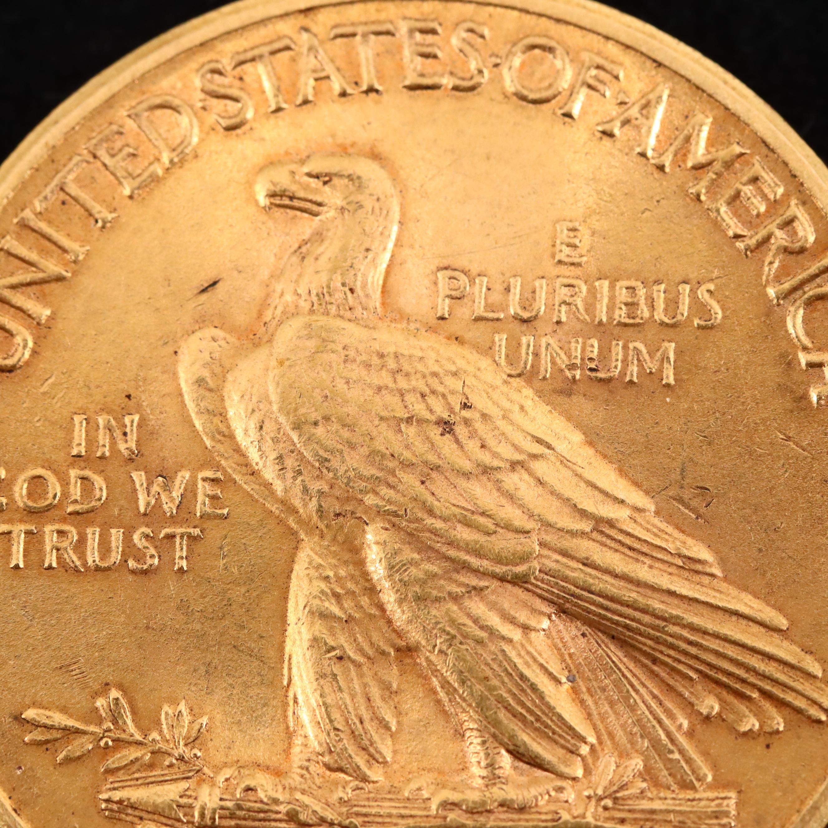 1912 Indian Head Ten Dollar Gold Coin