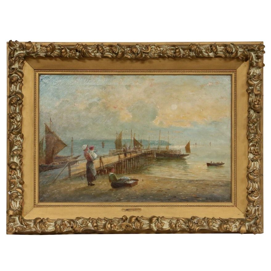 Haydn Reynolds Mackey Impressionist Style Seascape Oil Painting