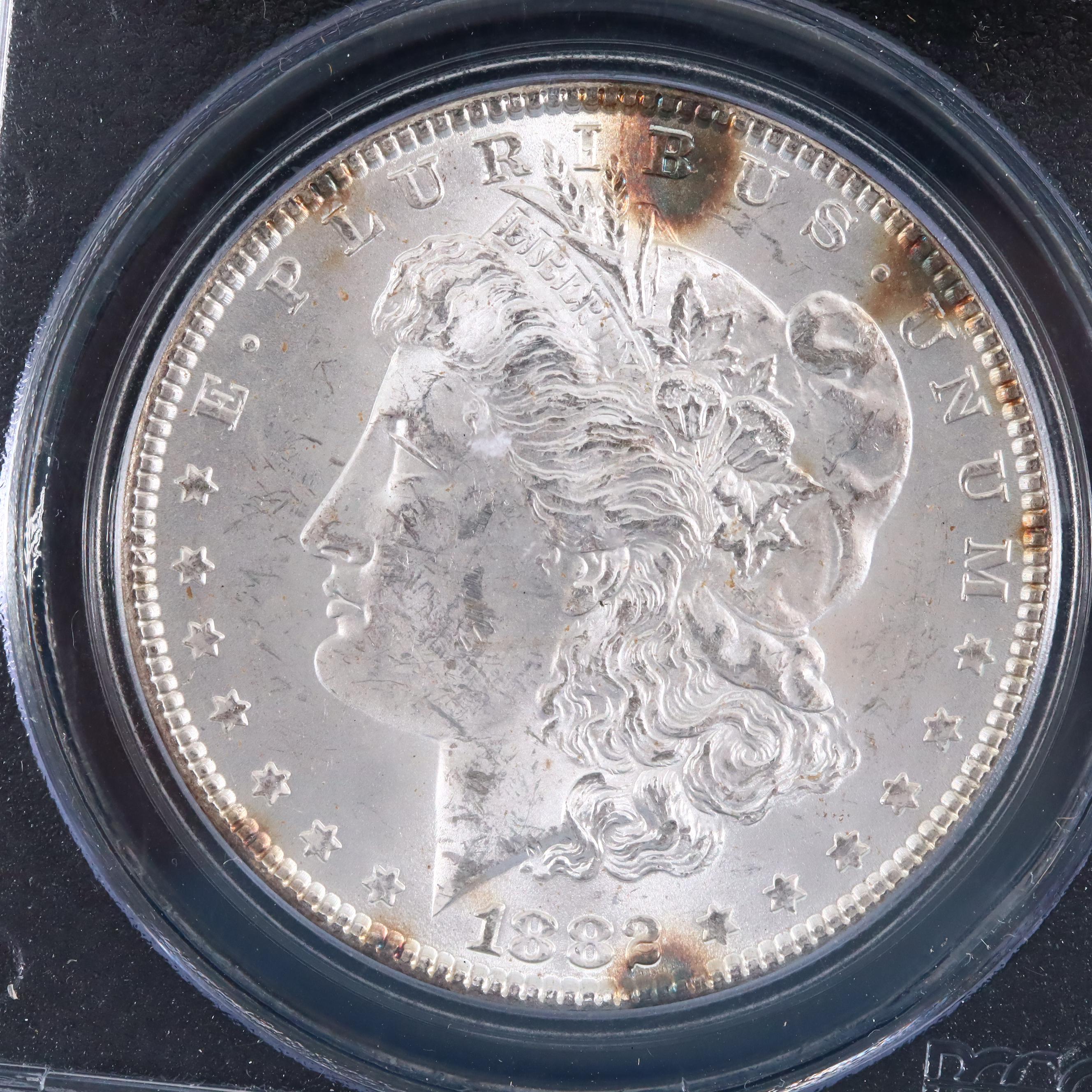 PCGS Graded MS63 1882 Silver Morgan Dollar