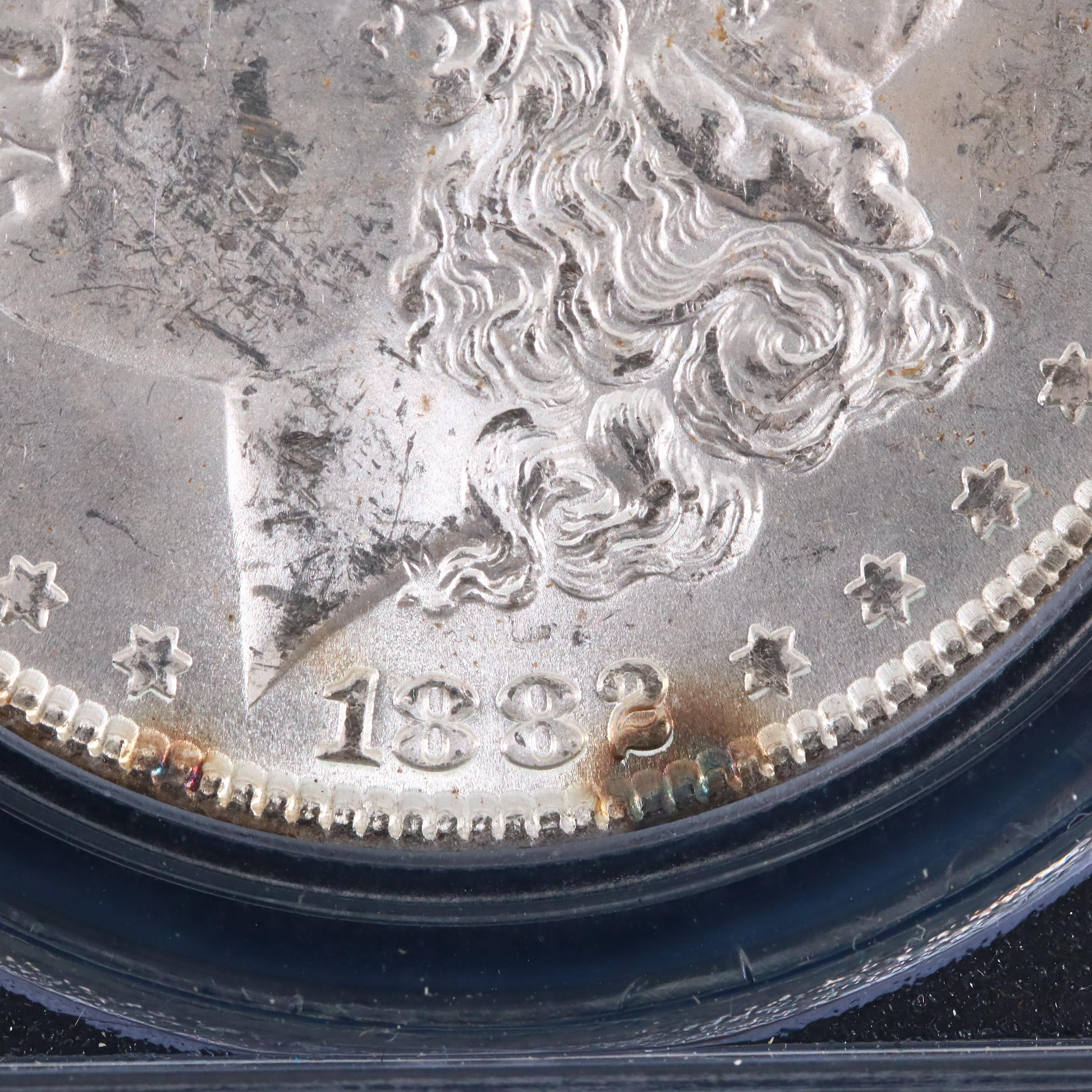 PCGS Graded MS63 1882 Silver Morgan Dollar
