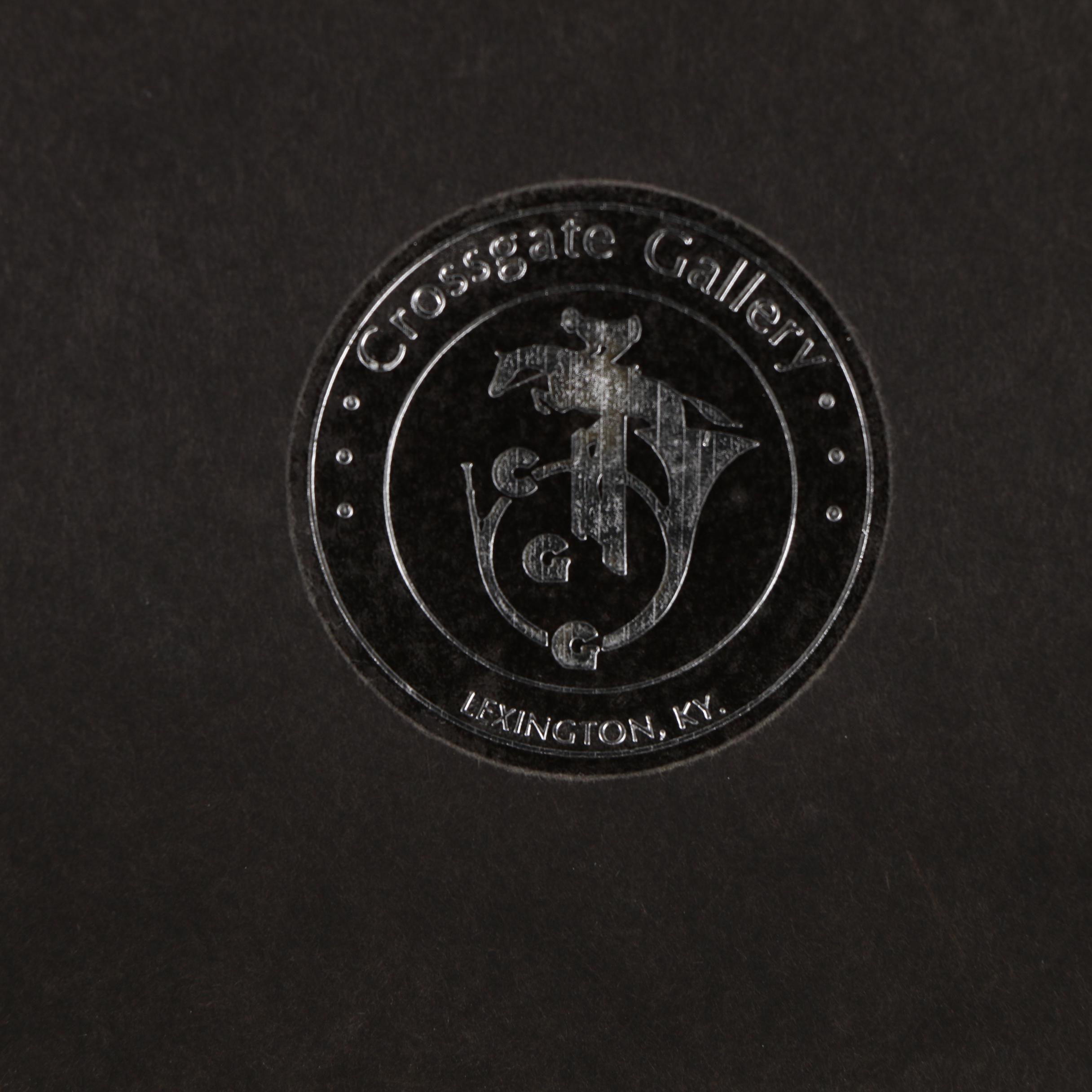 Paris Street Scene Hand Colored Collotypes after Gabrielle Ardant