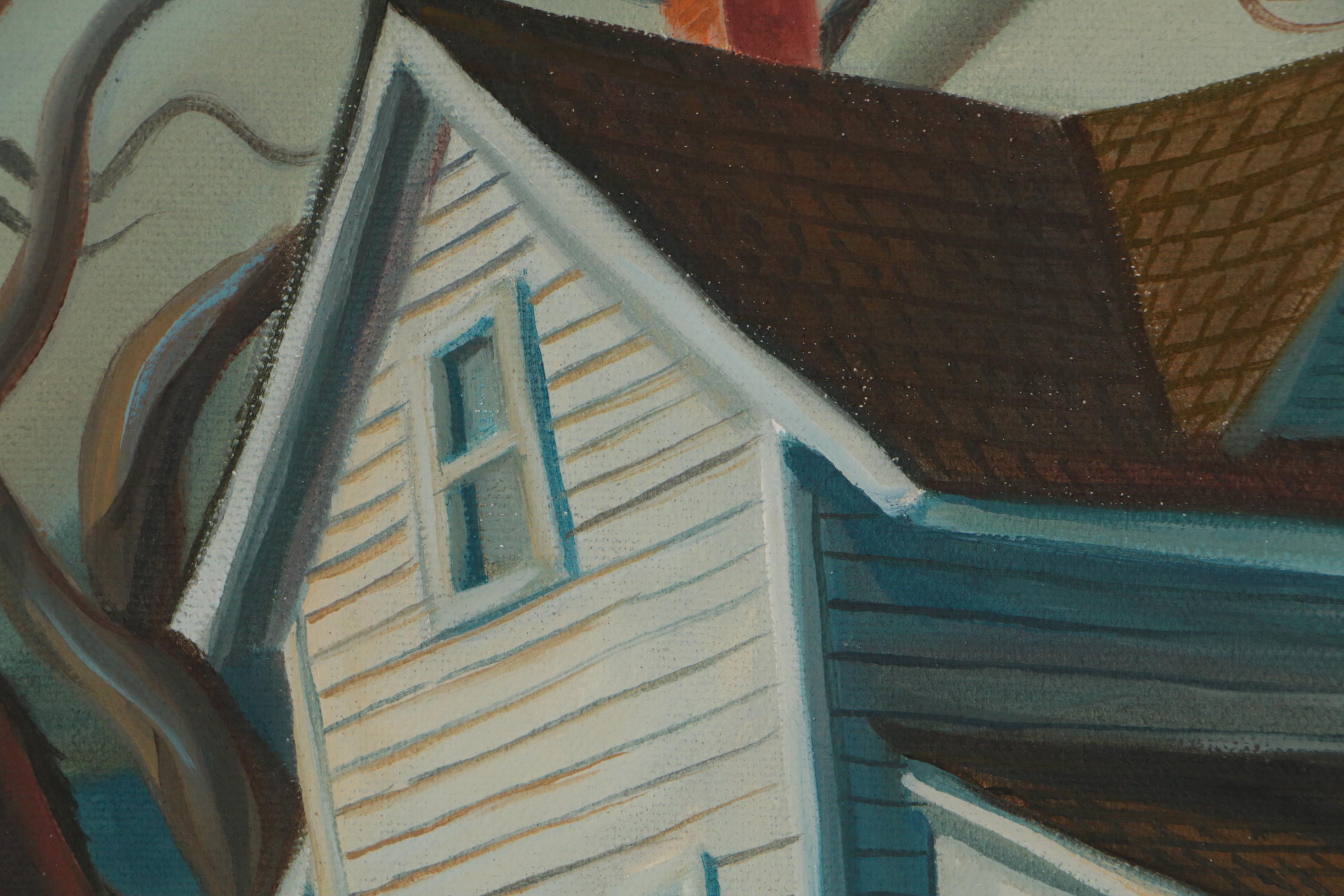 Robert Barnum American Regionalist Style Oil Painting "Heartland"