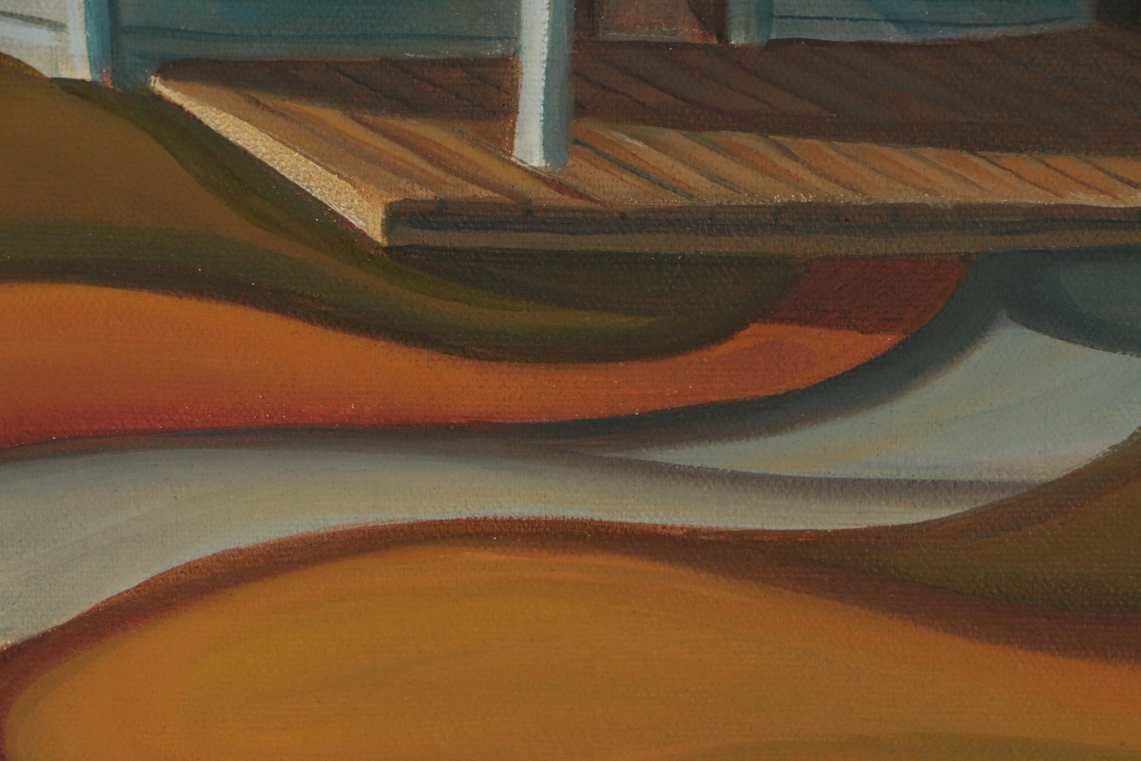 Robert Barnum American Regionalist Style Oil Painting "Heartland"