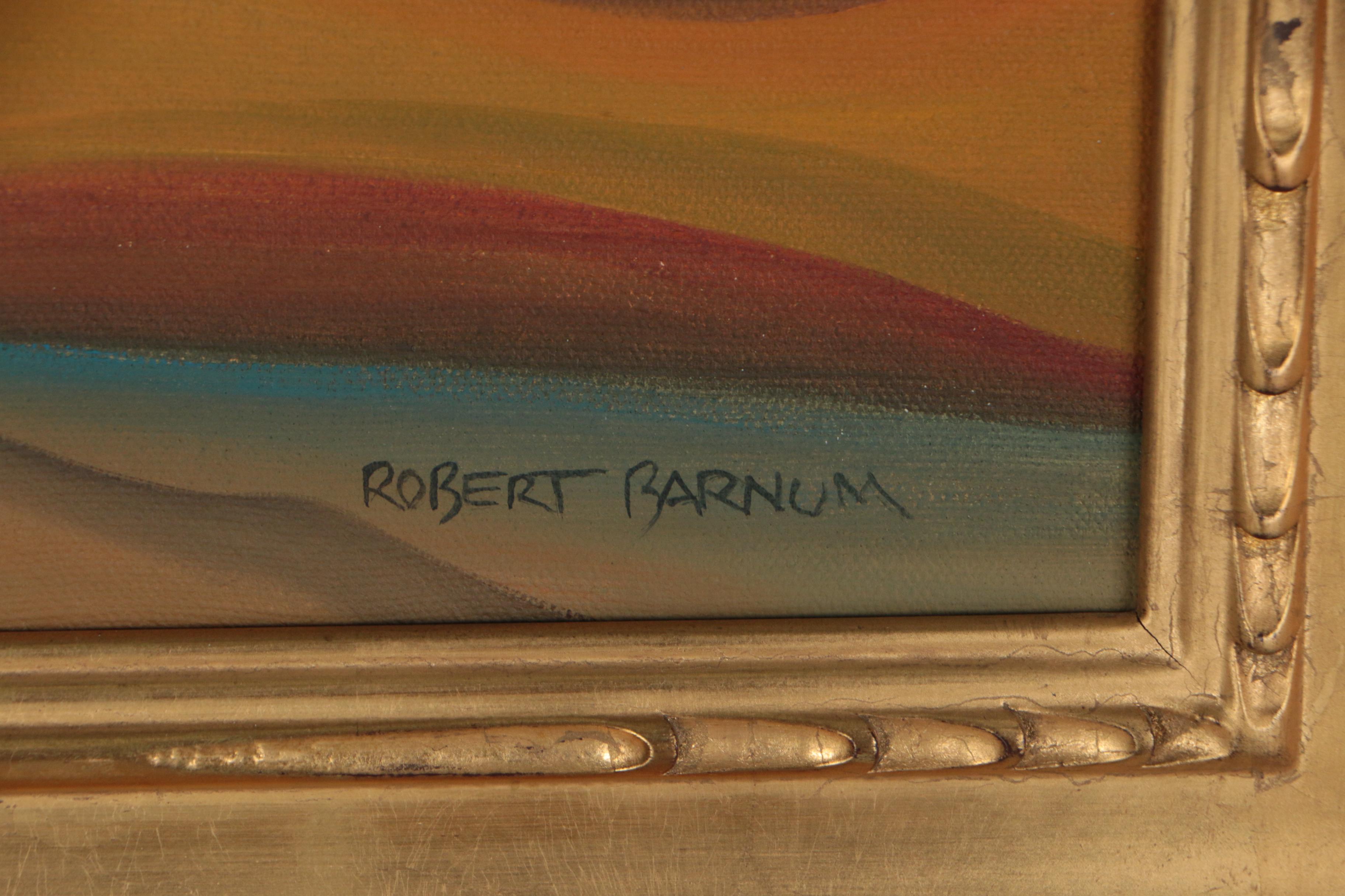 Robert Barnum American Regionalist Style Oil Painting "Heartland"