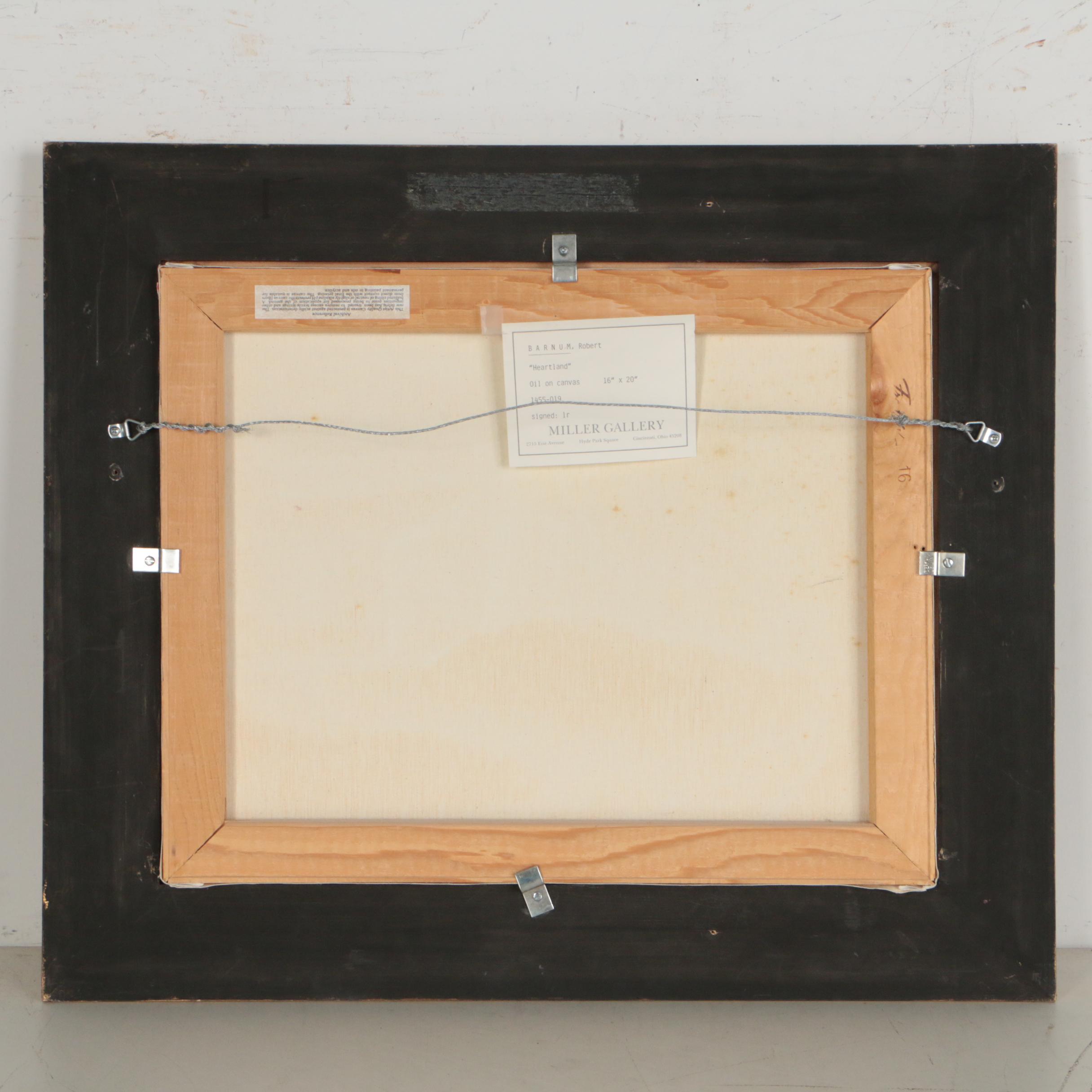 Robert Barnum American Regionalist Style Oil Painting "Heartland"