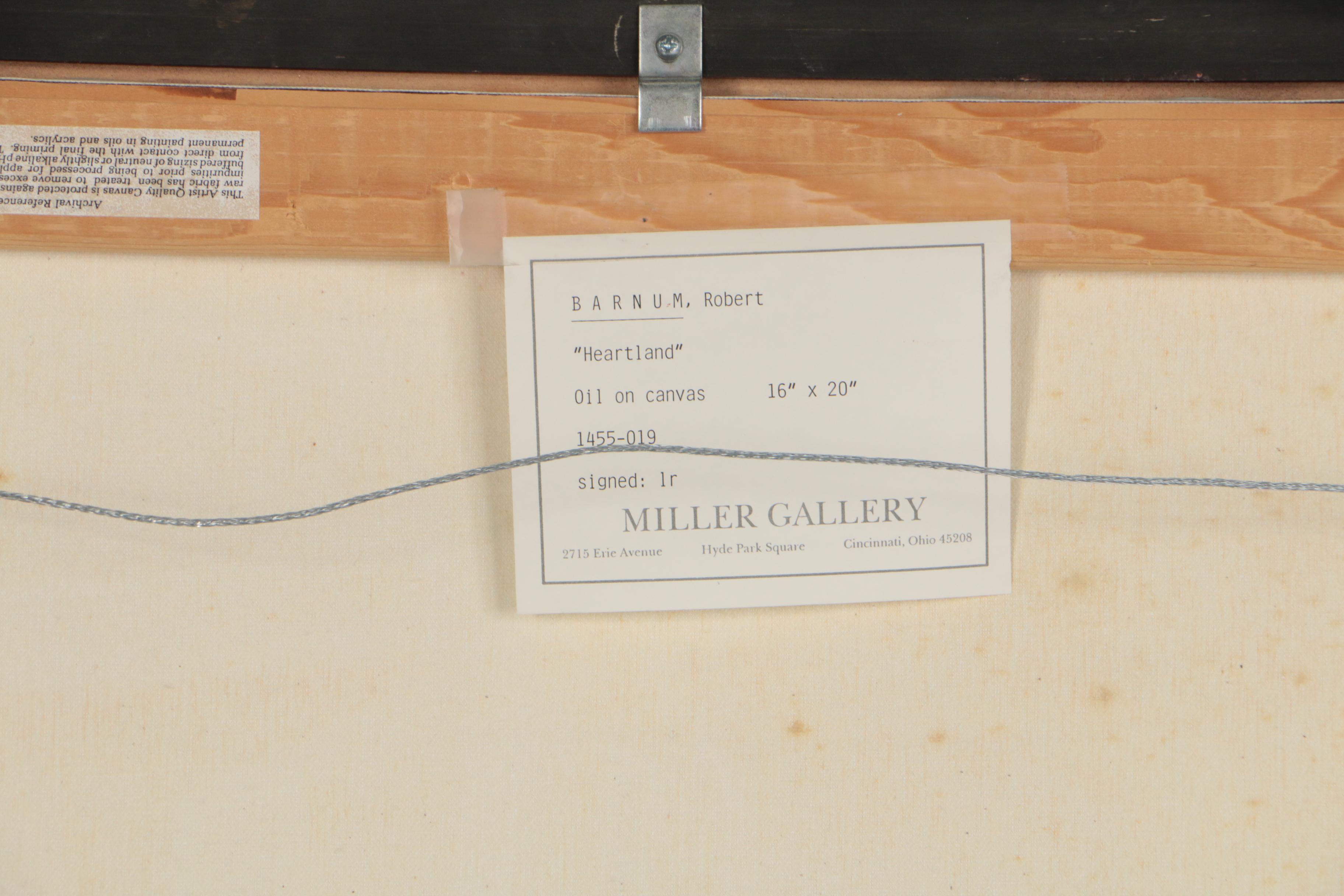 Robert Barnum American Regionalist Style Oil Painting "Heartland"