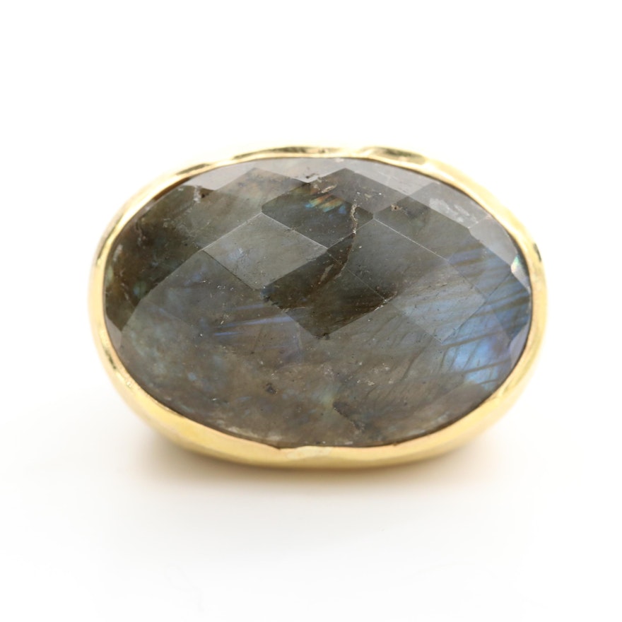 Labradorite Dome Ring