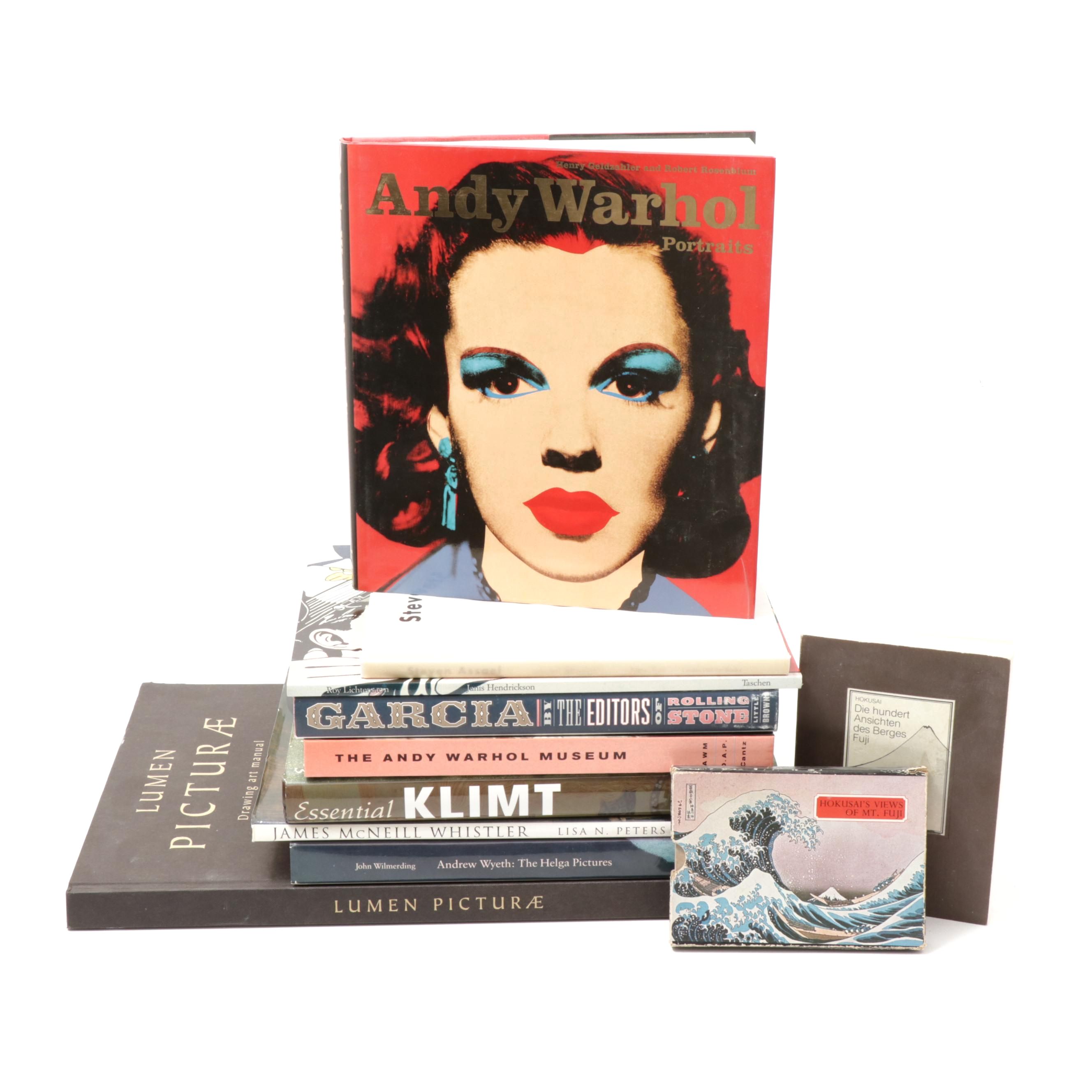 Art and Music Books Featuring Andy Warhol, Roy Lichtenstein and Jerry Garcia