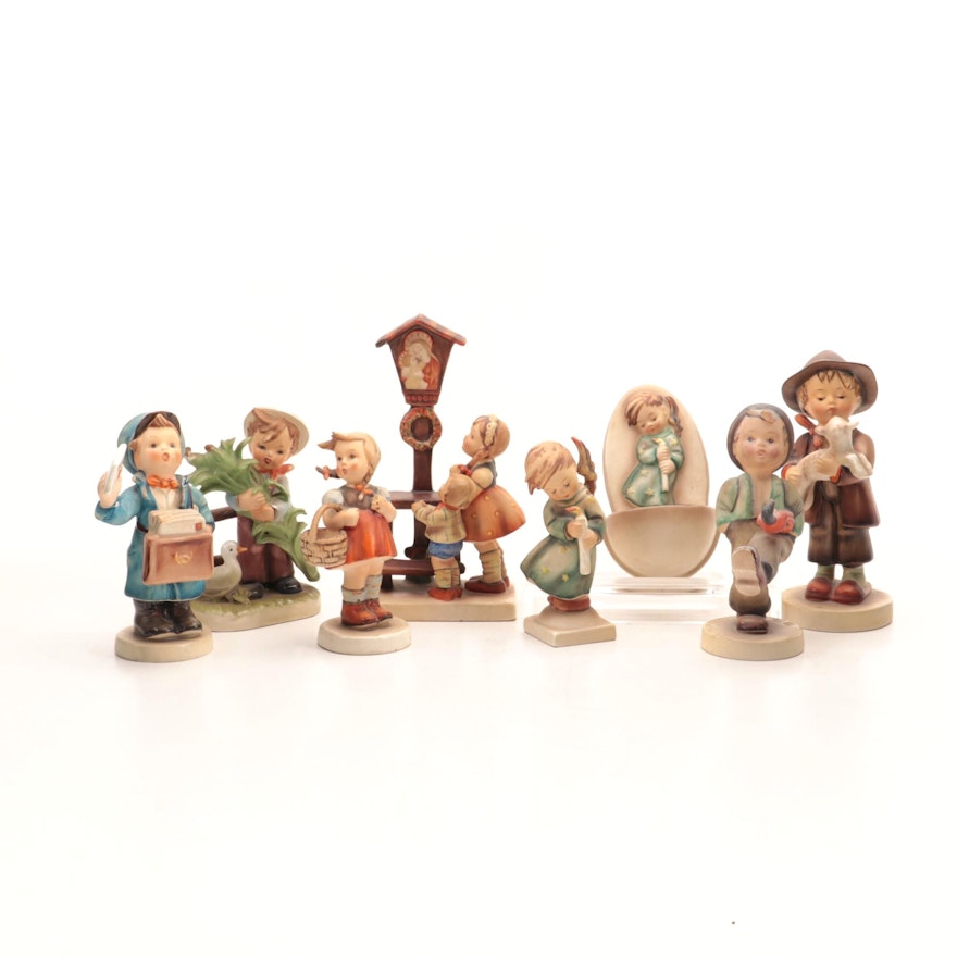 Vintage Goebel Hummel and Erich Stauffer Porcelain Figurines