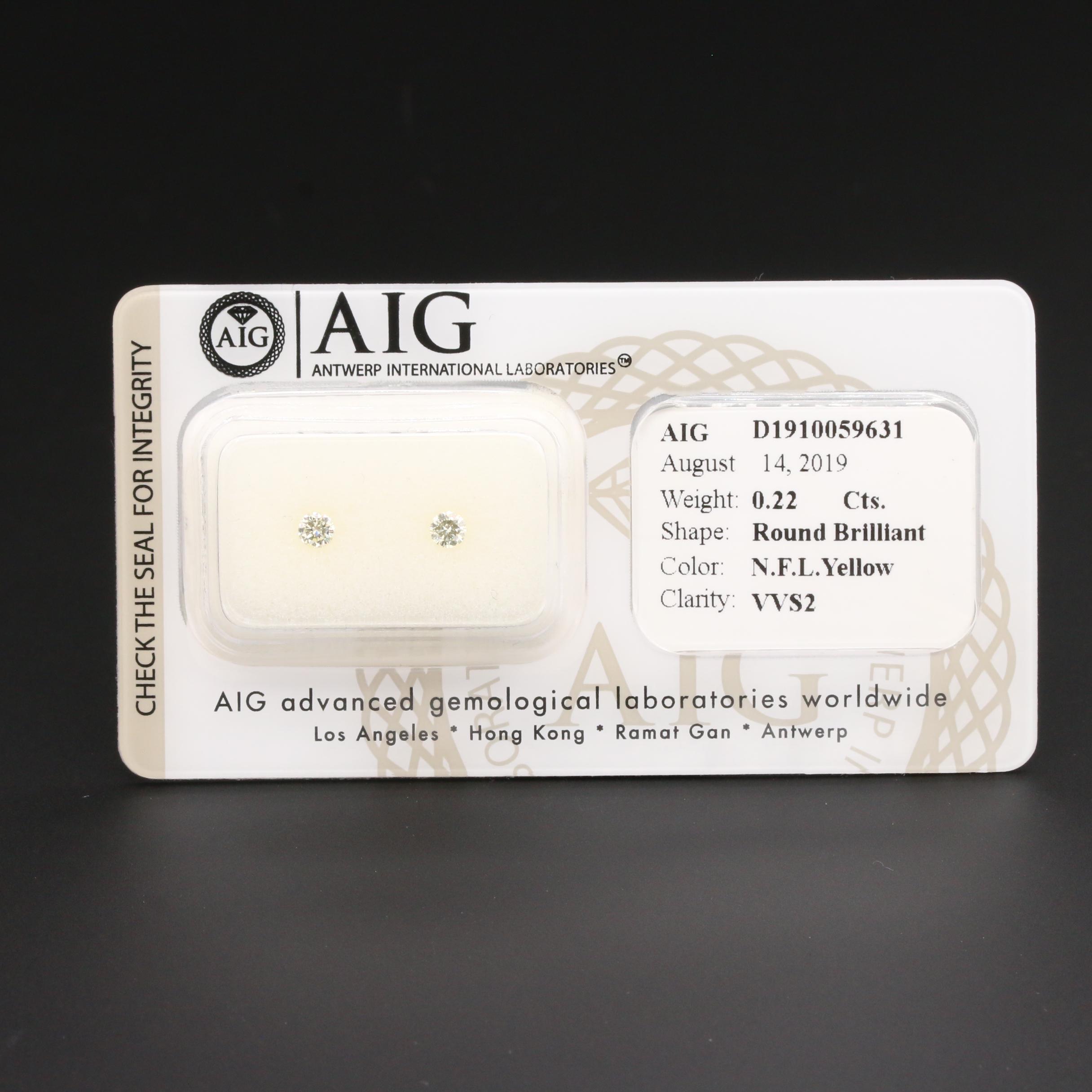 Loose Round Brilliant Cut Diamond Gemstones