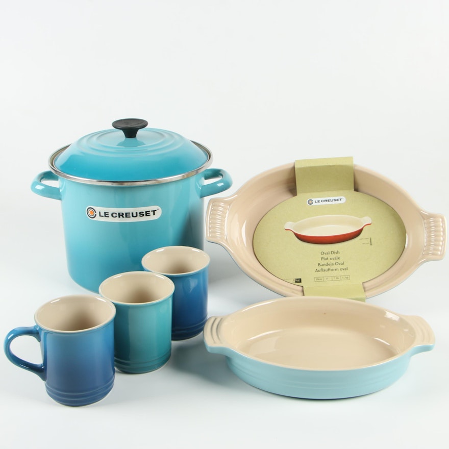 Le Creuset Marseille and Caribbean Stoneware Oval Dishes and More