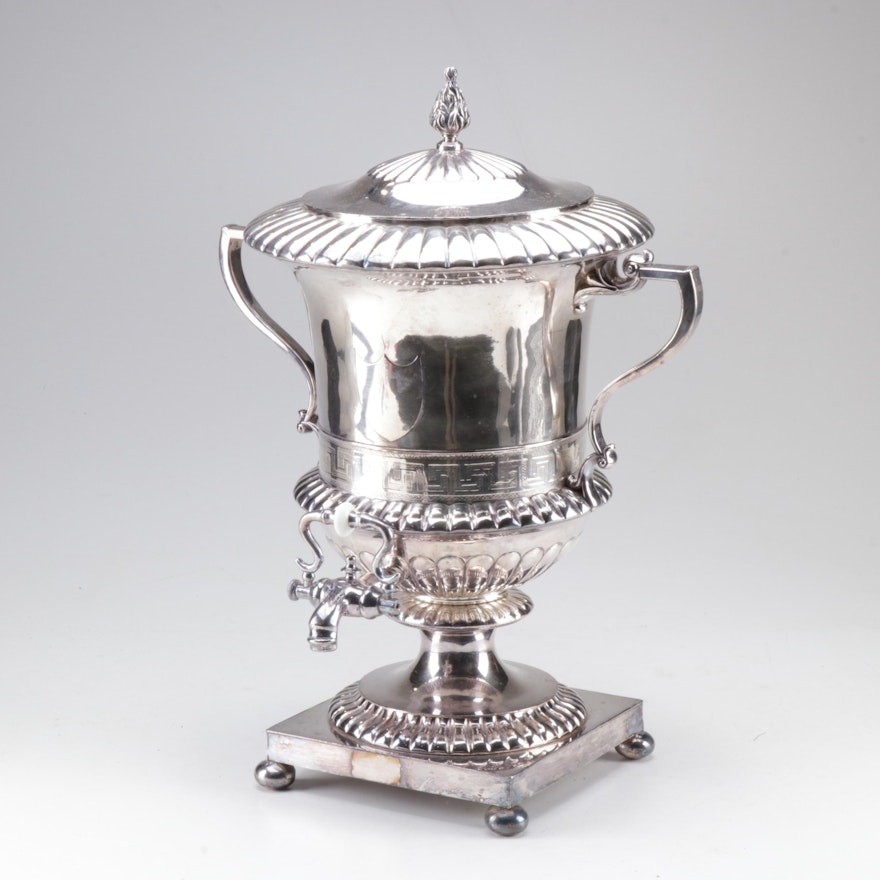 English Silver Plate Samovar, Late 19th / Early 20th Century