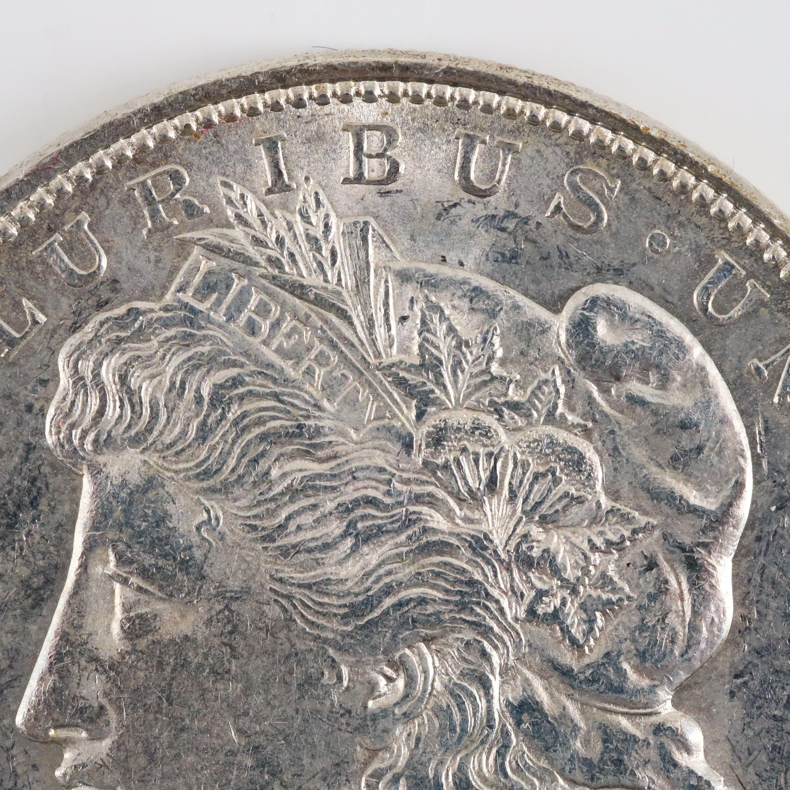 Twenty 1921 Silver Morgan Dollars Including Examples from All Three Mints