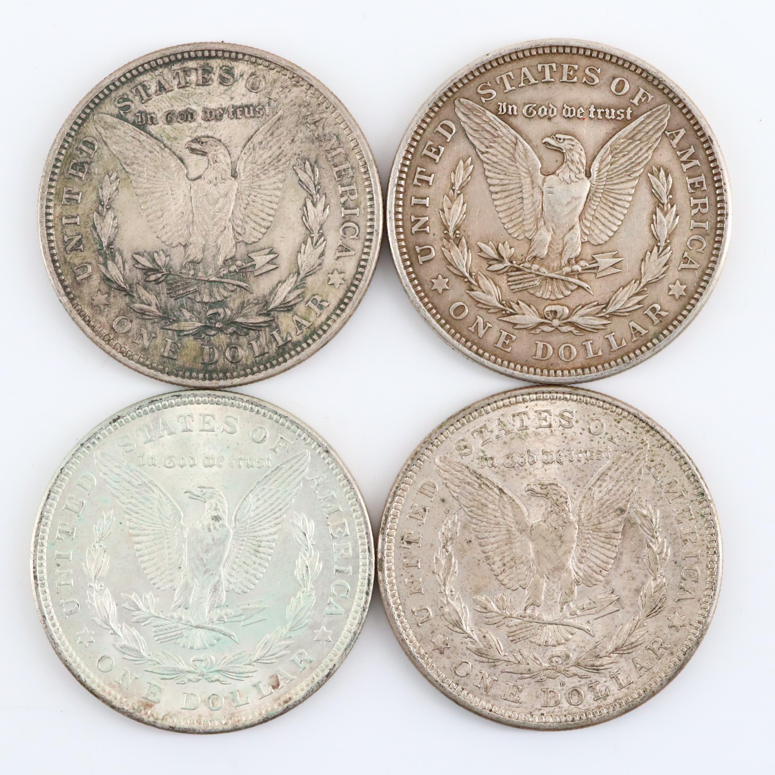 Twenty 1921 Silver Morgan Dollars Including Examples from All Three Mints