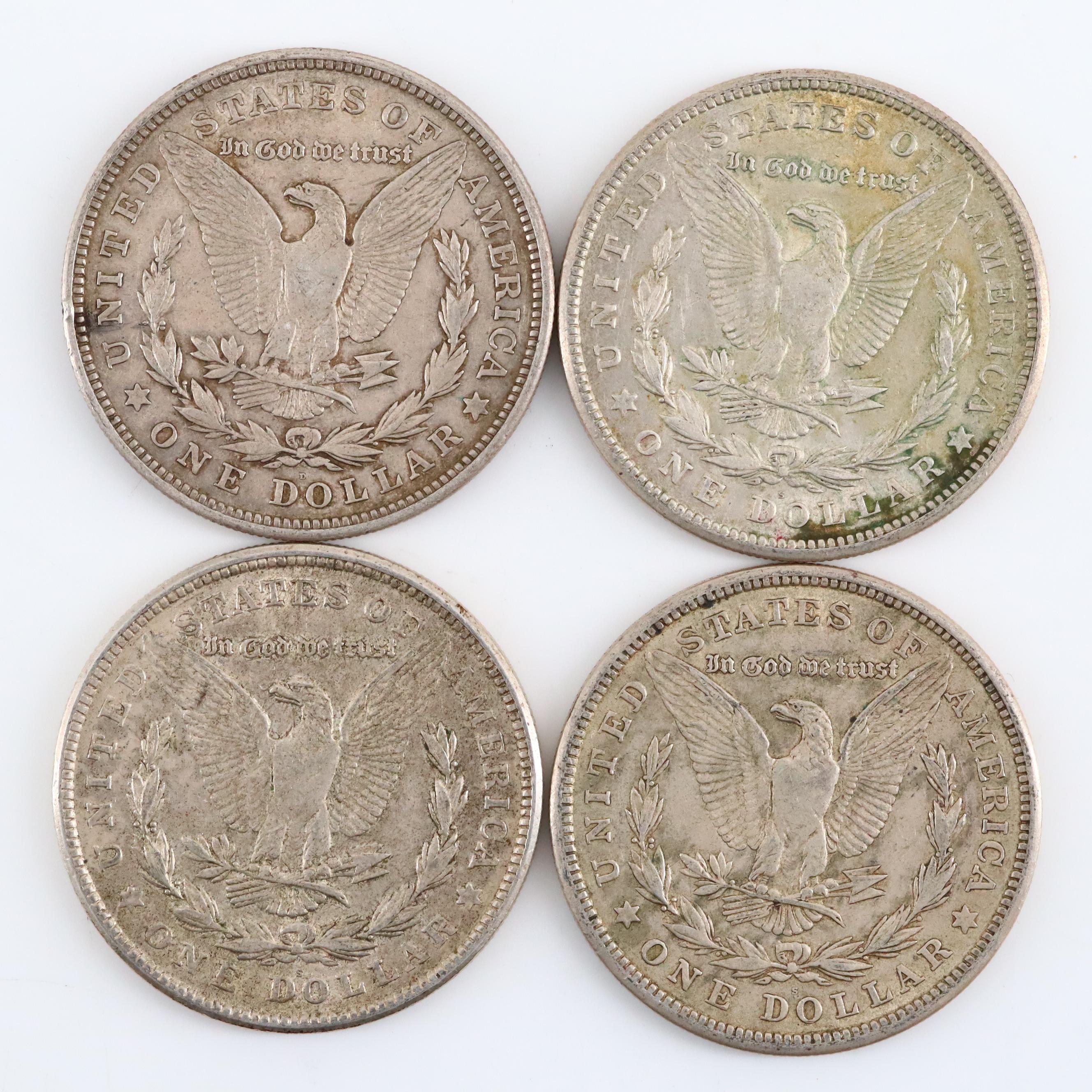 Twenty 1921 Silver Morgan Dollars Including Examples from All Three Mints