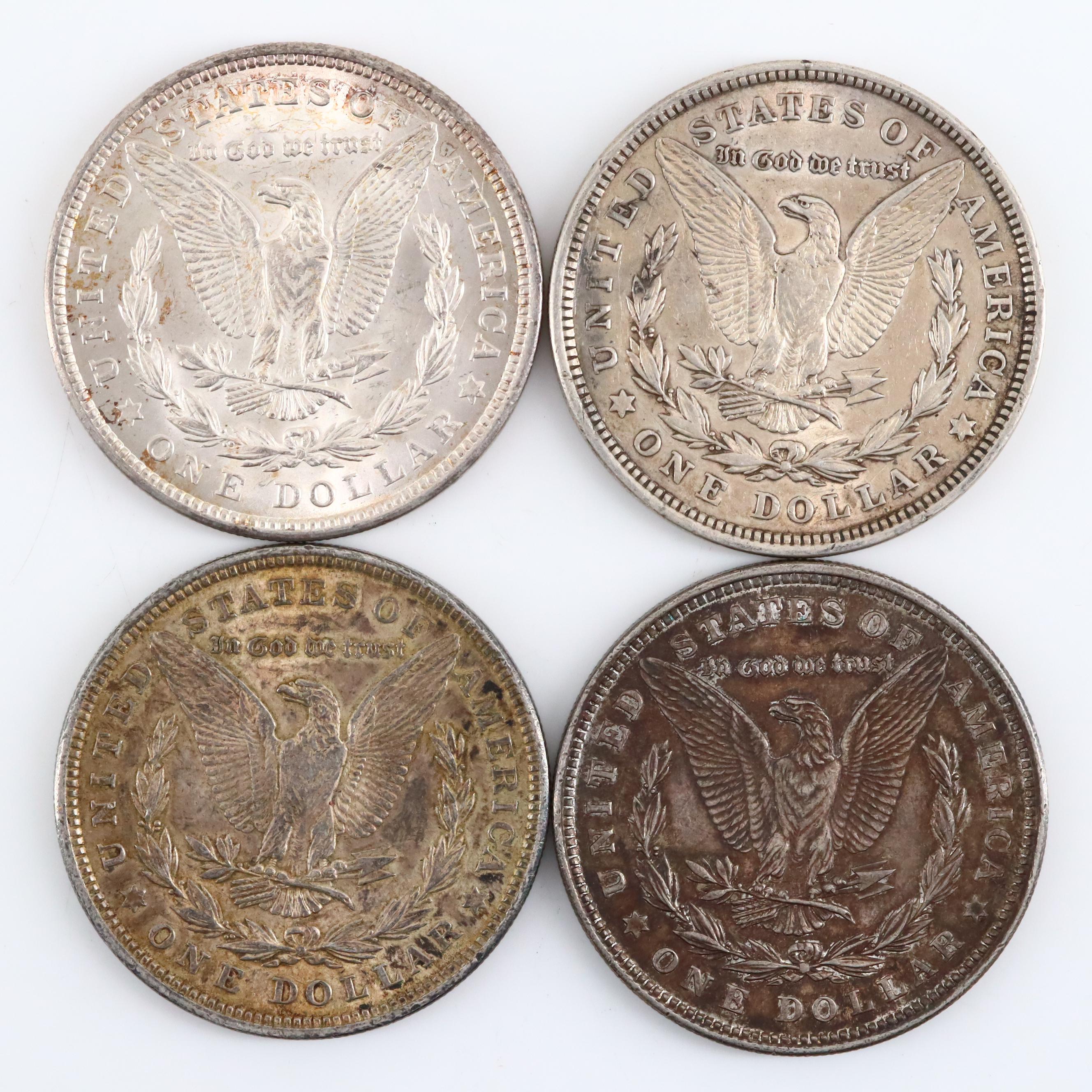 Twenty 1921 Silver Morgan Dollars Including Examples from All Three Mints