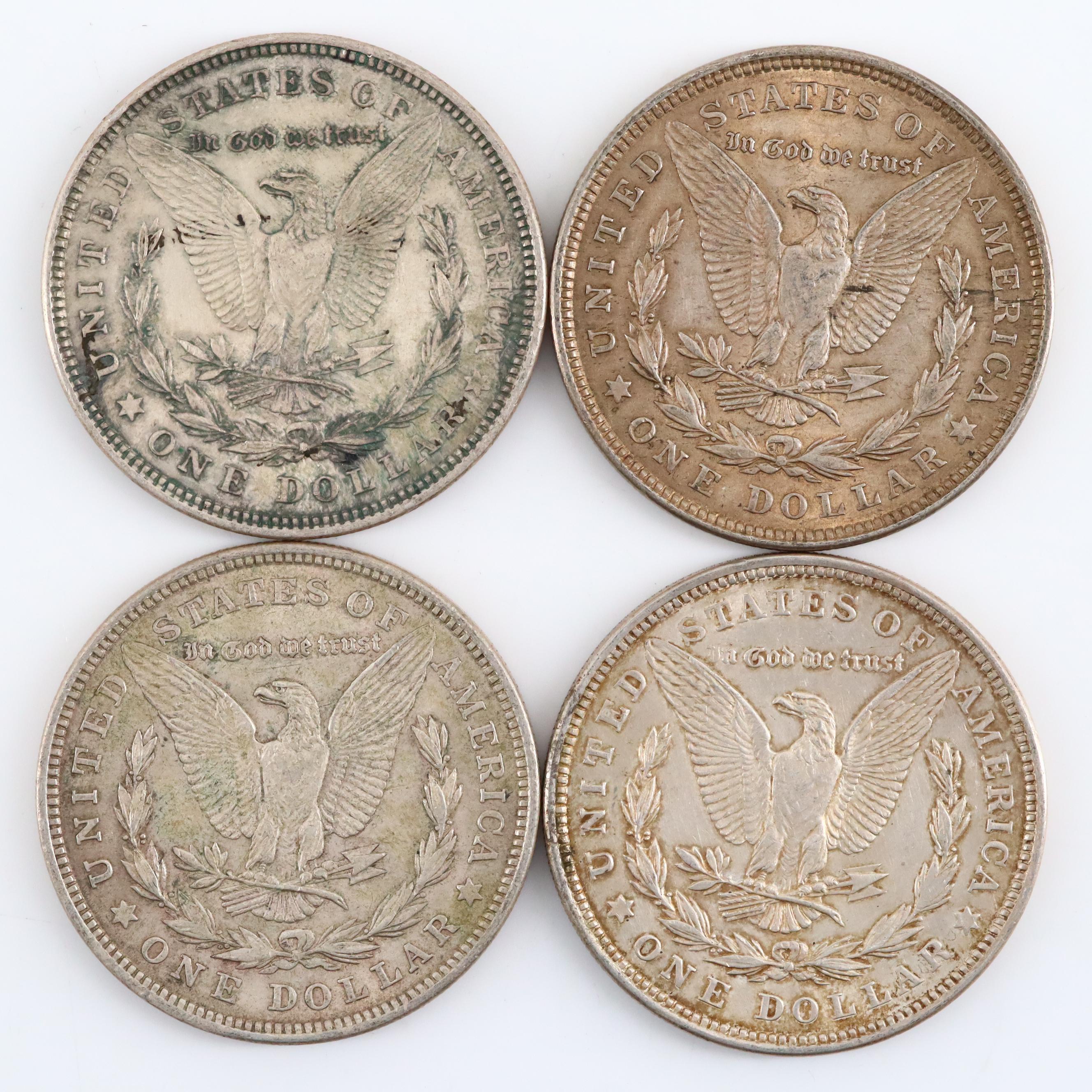 Twenty 1921 Silver Morgan Dollars Including Examples from All Three Mints