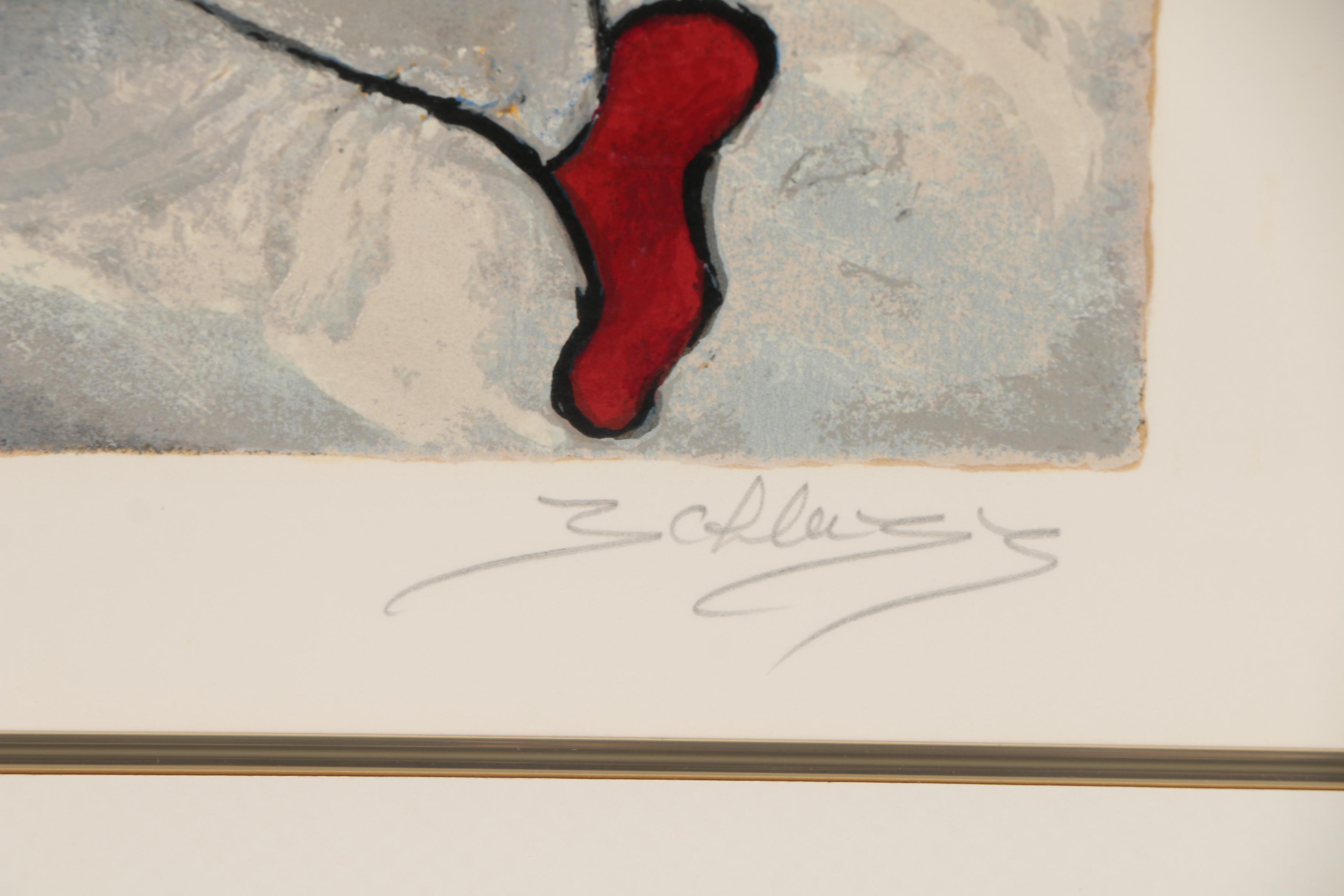 David Schluss Serigraph "Midnight Celebration", 1995