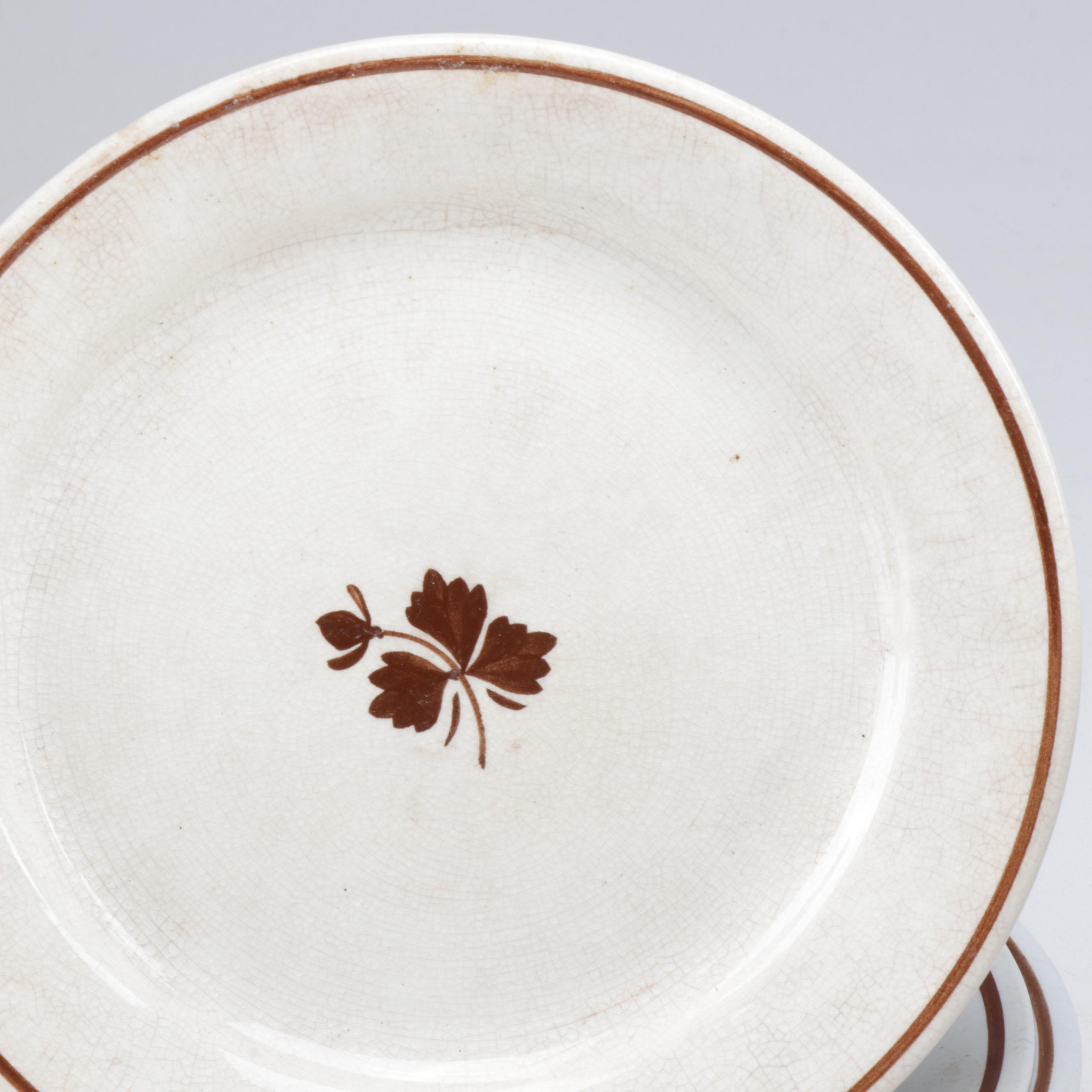 Alfred Meakin, Shaw and Other Tea Leaf Ironstone and Copper Luster Tableware