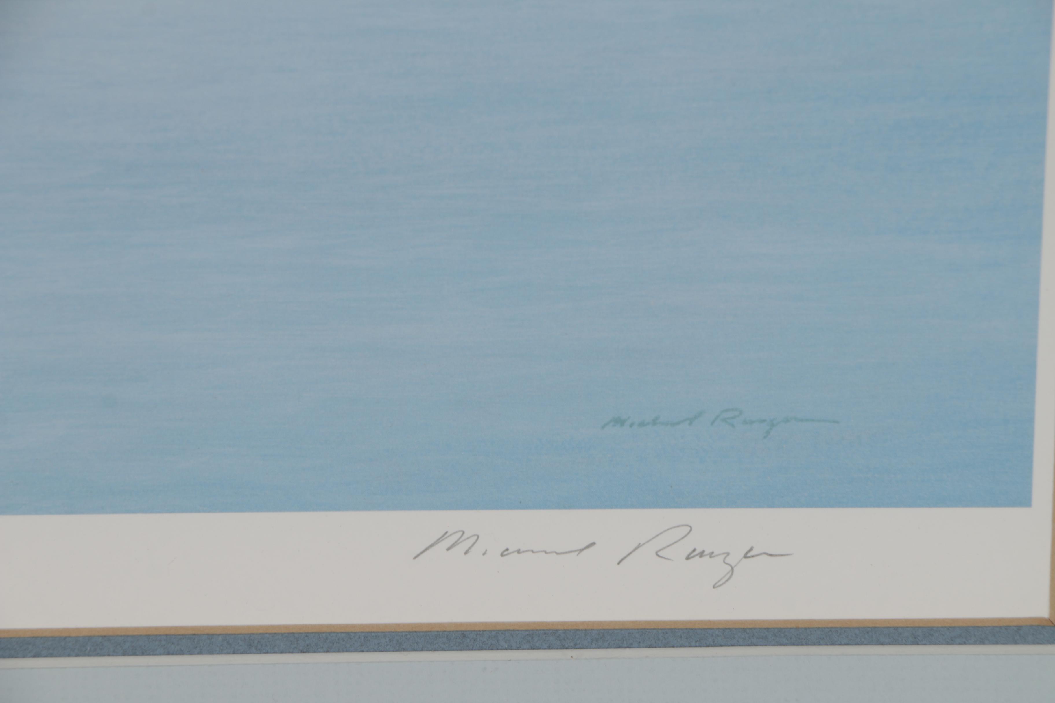 Michael Ringer Offset Lithograph "Frederic Remington Studio - 1000 Islands"