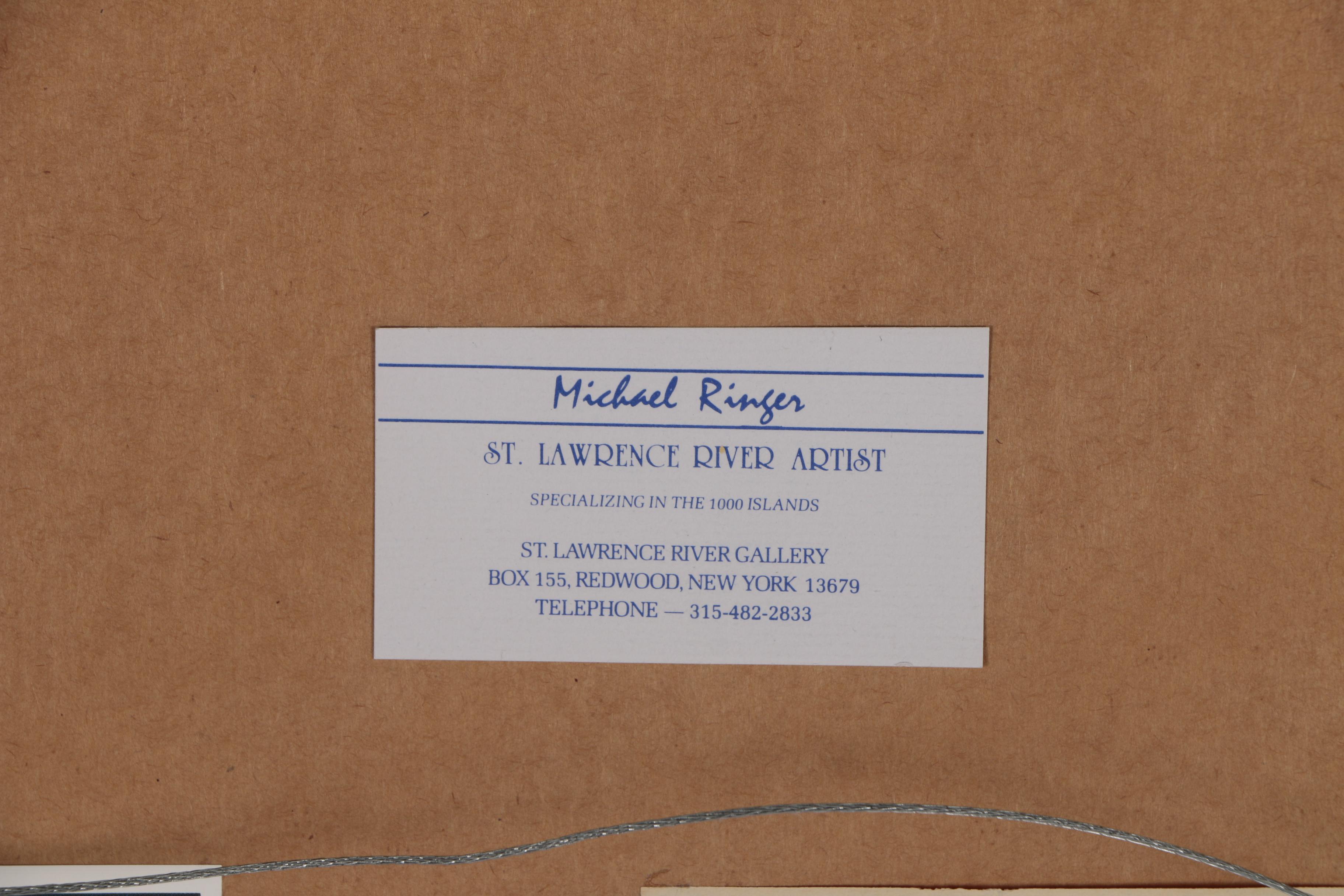 Michael Ringer Offset Lithograph "Frederic Remington Studio - 1000 Islands"