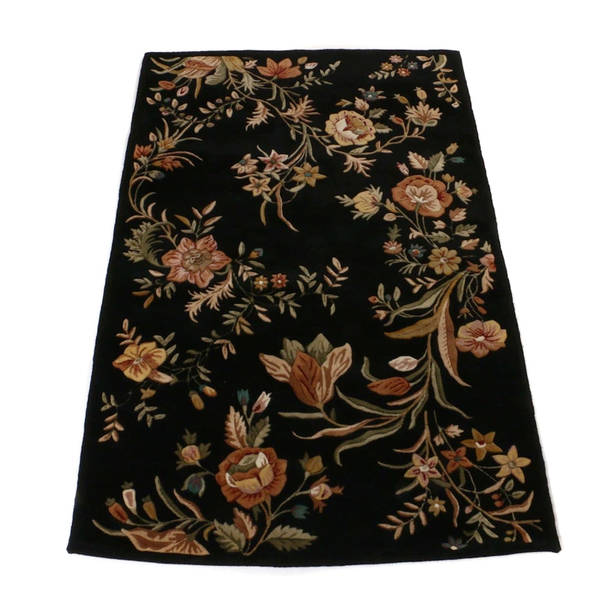 5'2 x 8'0 Hand-Tufted Sculpted Sino-Floral Rug