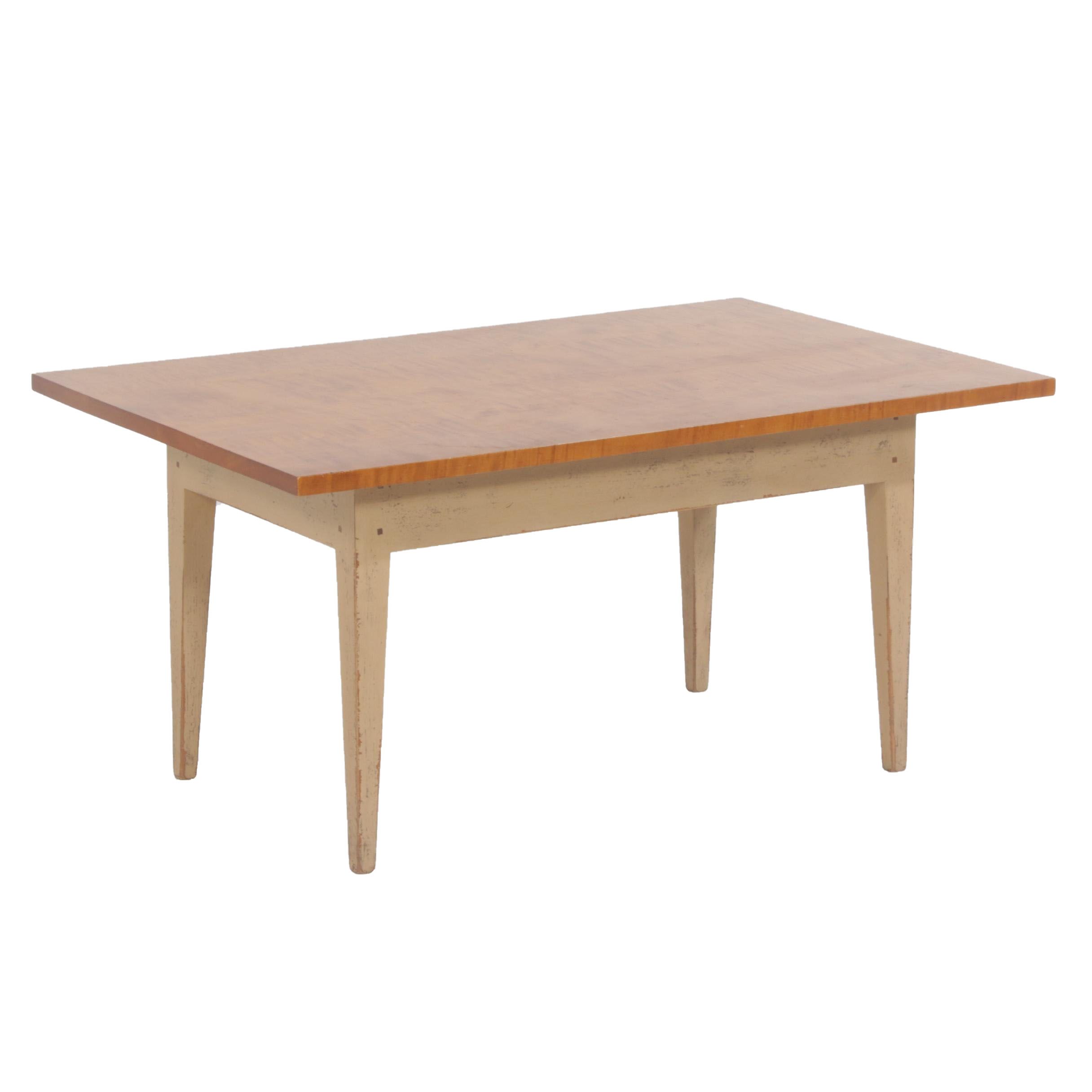 David T. Smith Tiger Maple Coffee Table