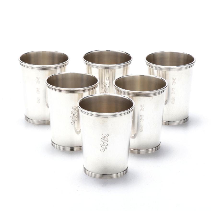 Alvin Sterling Silver Mint Julep Cups, Mid-Century