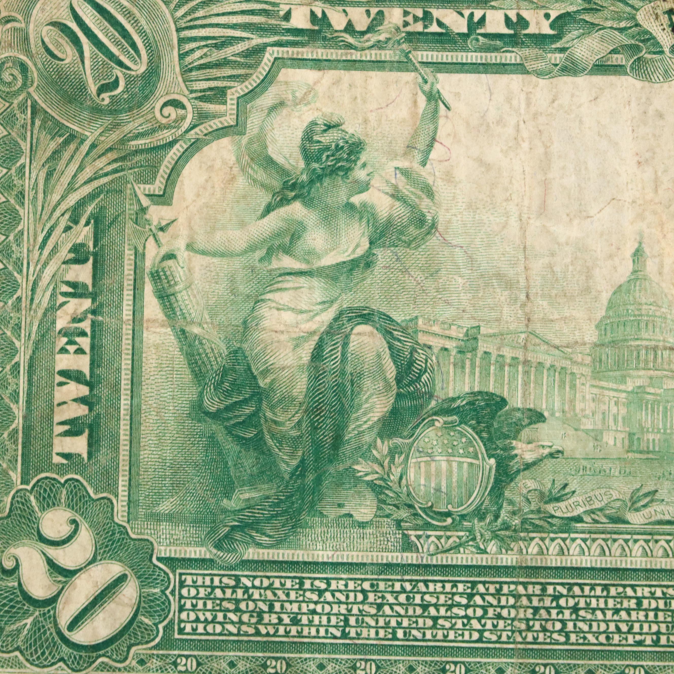 Series of 1902 U.S. $20 National Currency Note