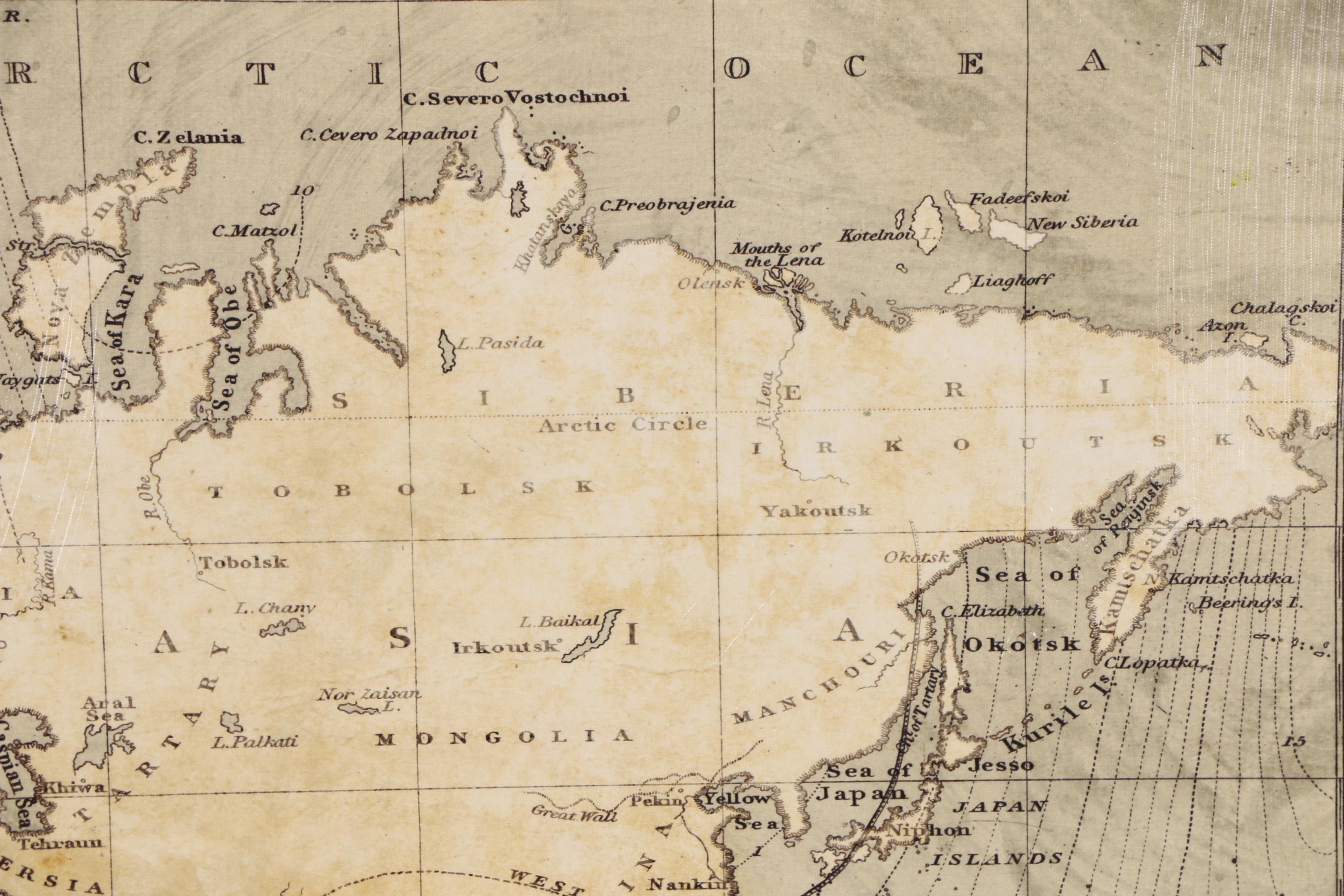 Giclée Map after Peter Barlow "A Chart of Magnetic Curves of Equal Variation"