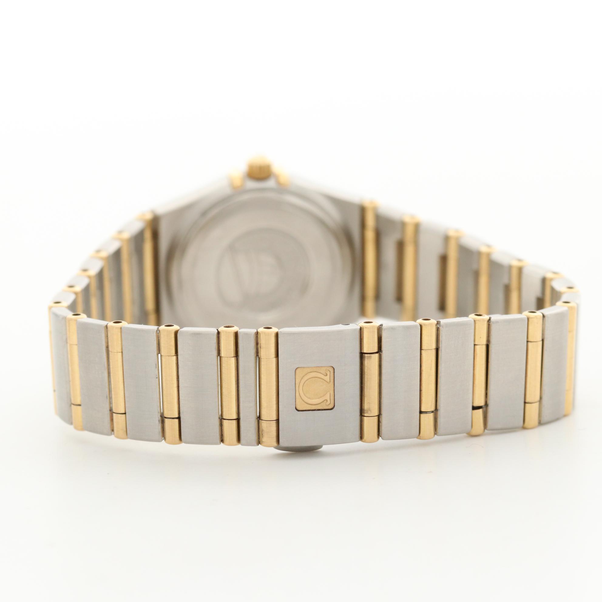 Omega Constellation 18K Gold and Stainless Steel Quartz Watch