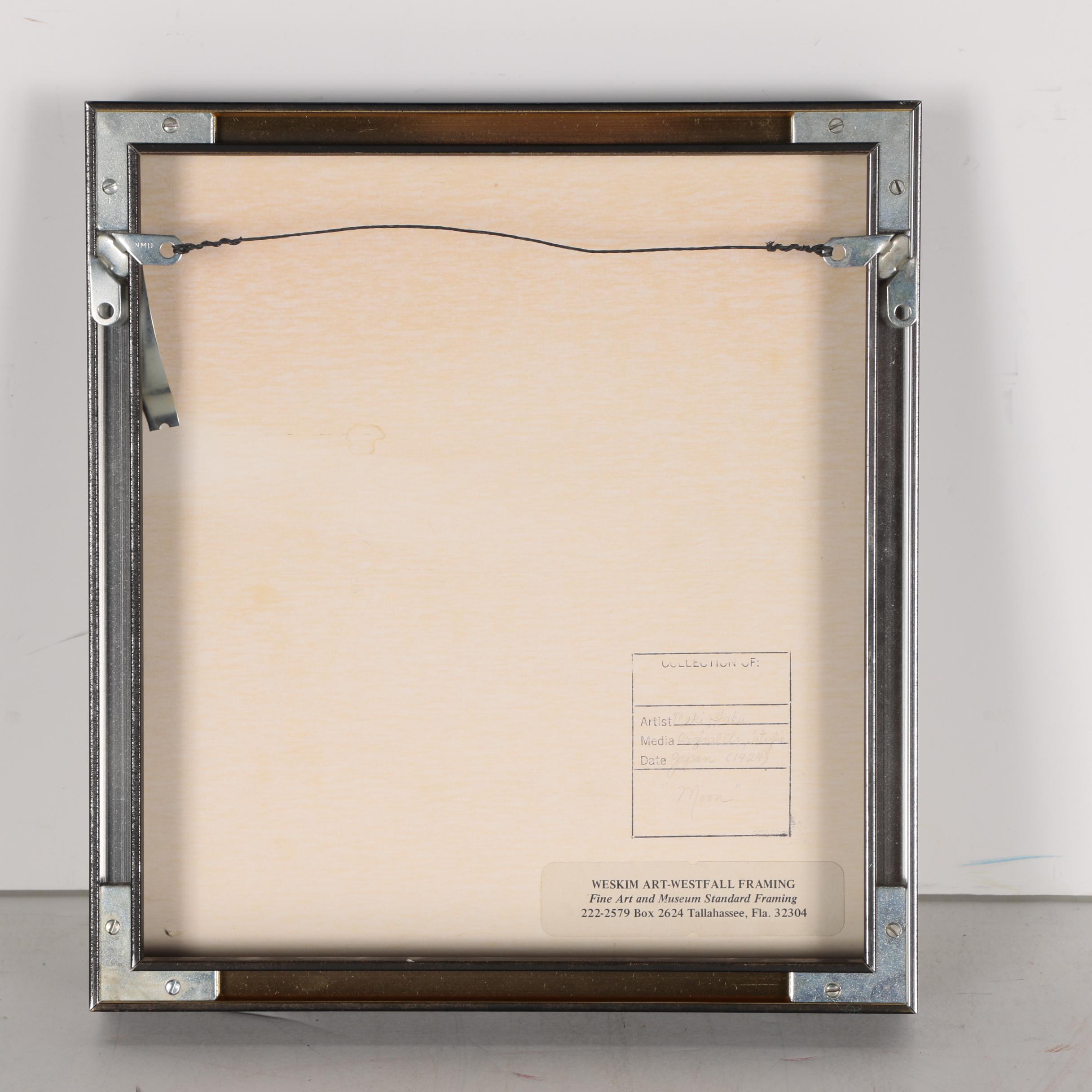 Maki Haku Embossed Wooblock Print "Moon"