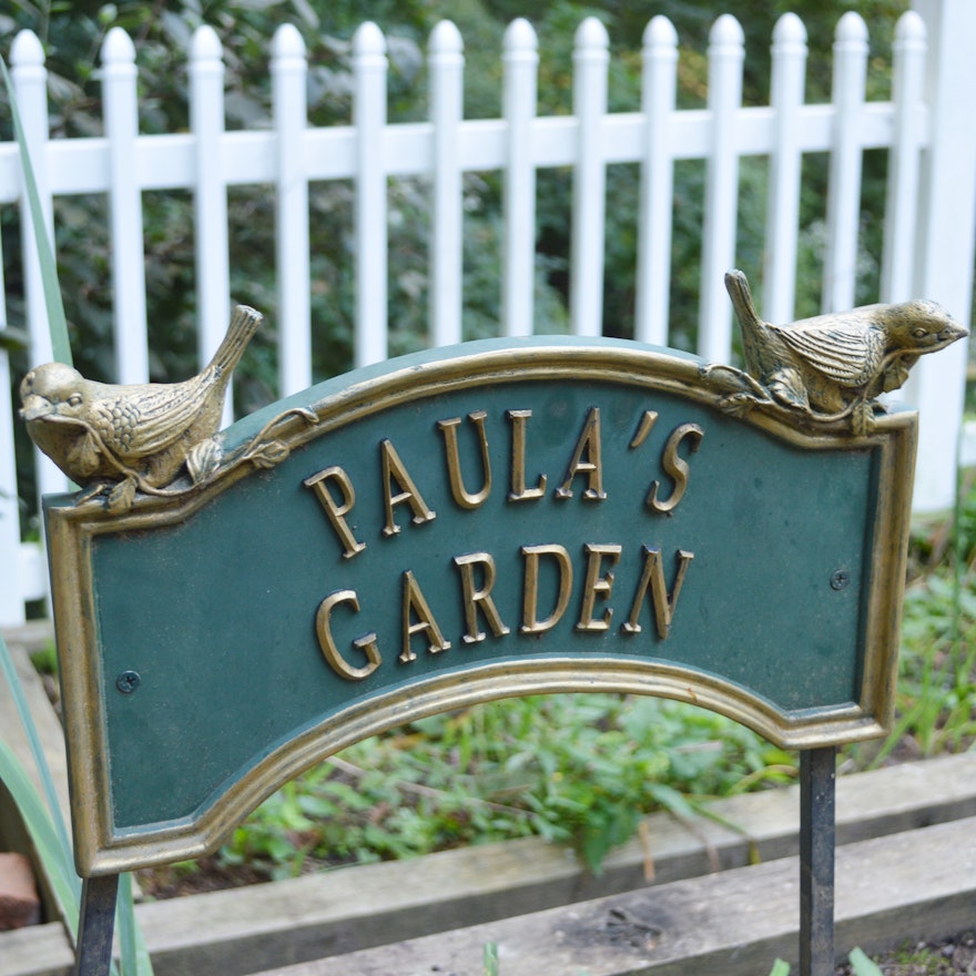 "Paula's Garden" Outdoor Sign