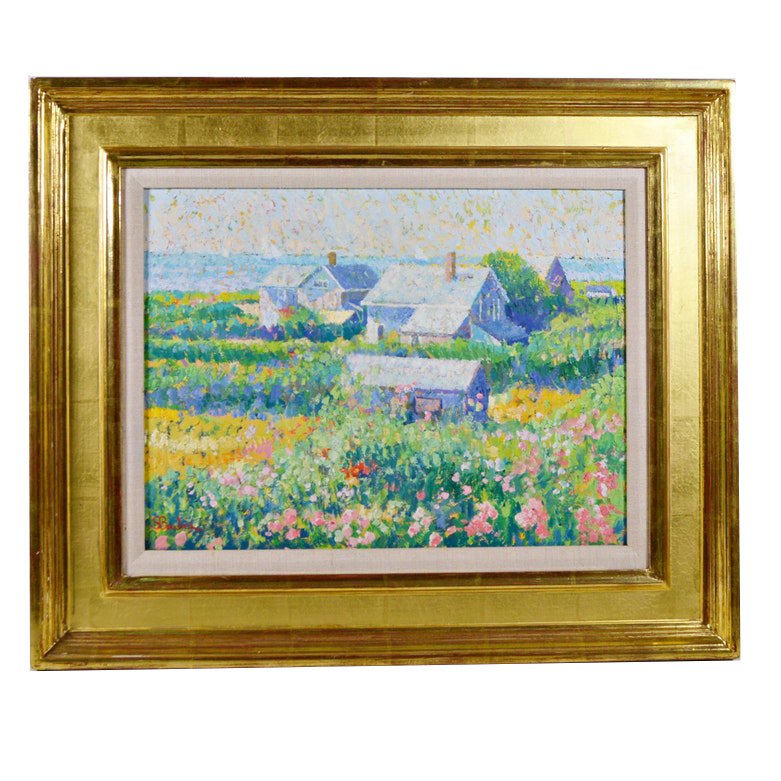 Sam Barber Impressionism Style Acrylic Painting "Nantucket Hills"