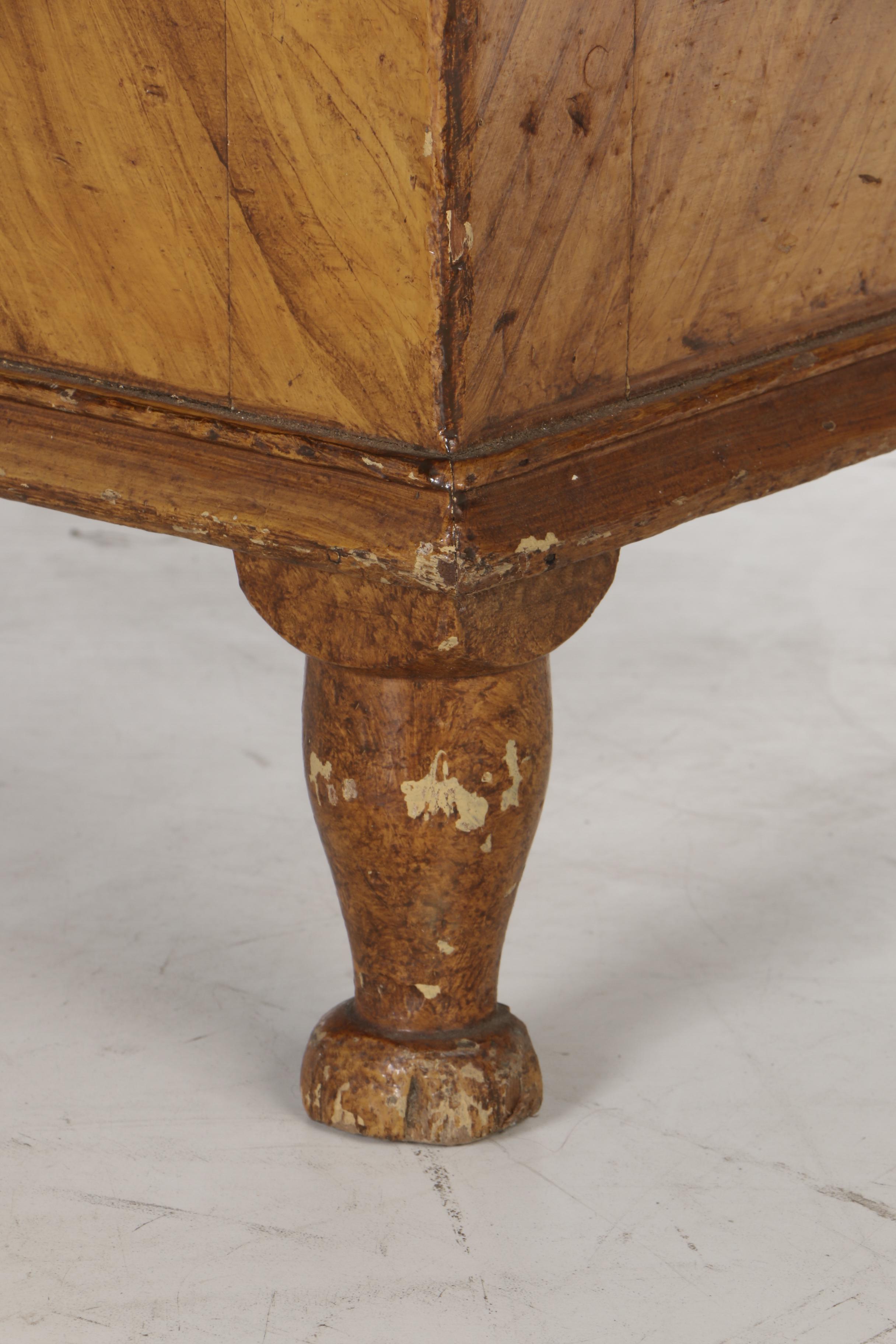 American Paint-Decorated Poplar Blanket Chest, Early to Mid 19th Century