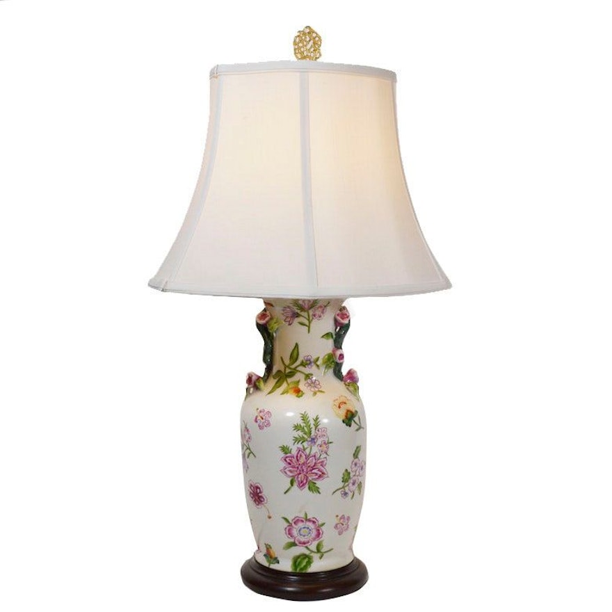 Wildwood Painted Urn-Shaped Table Lamp, Late 20th Century