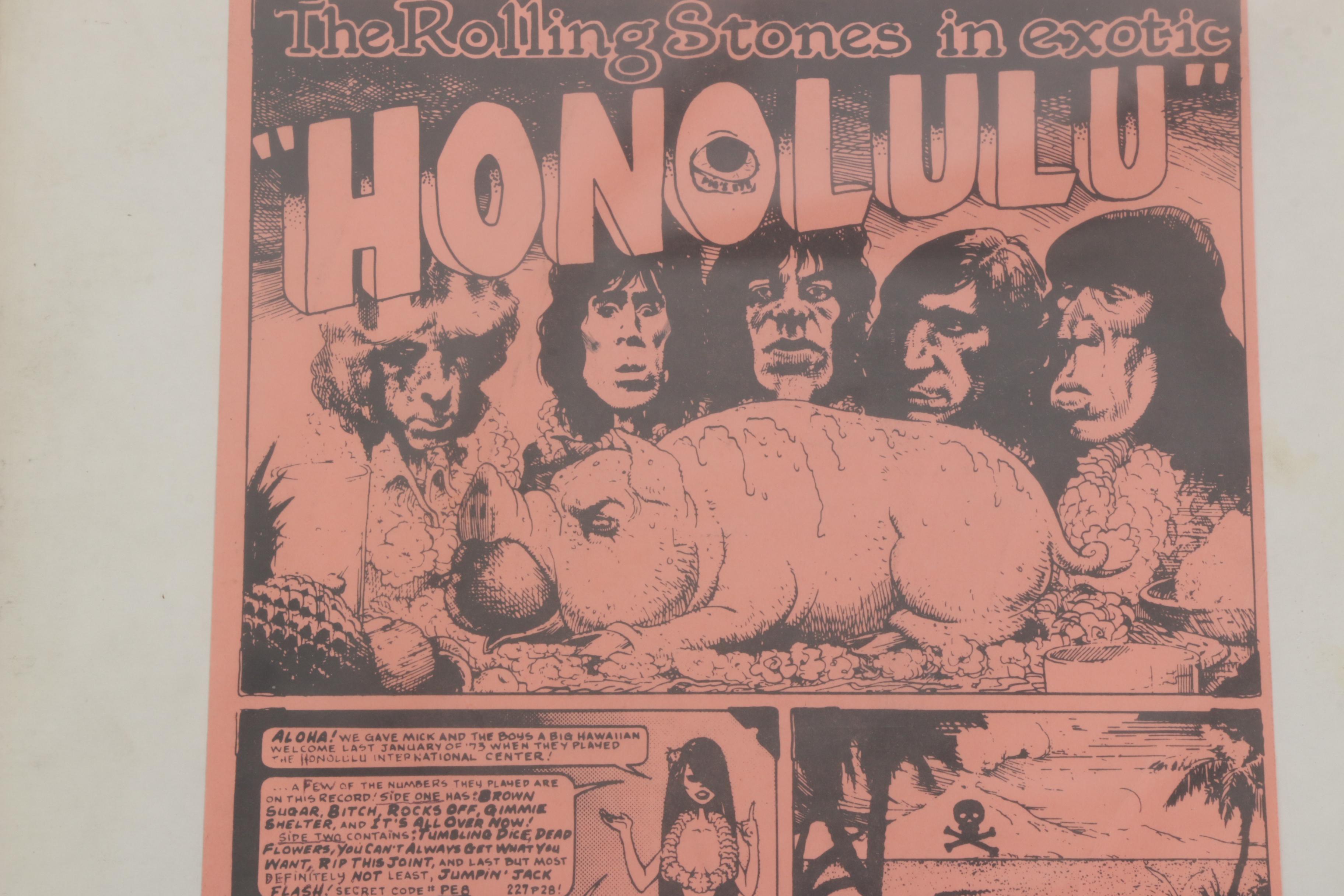 Live Bootleg Vinyl Featuring The Doors, The Grateful Dead, The Rolling Stones