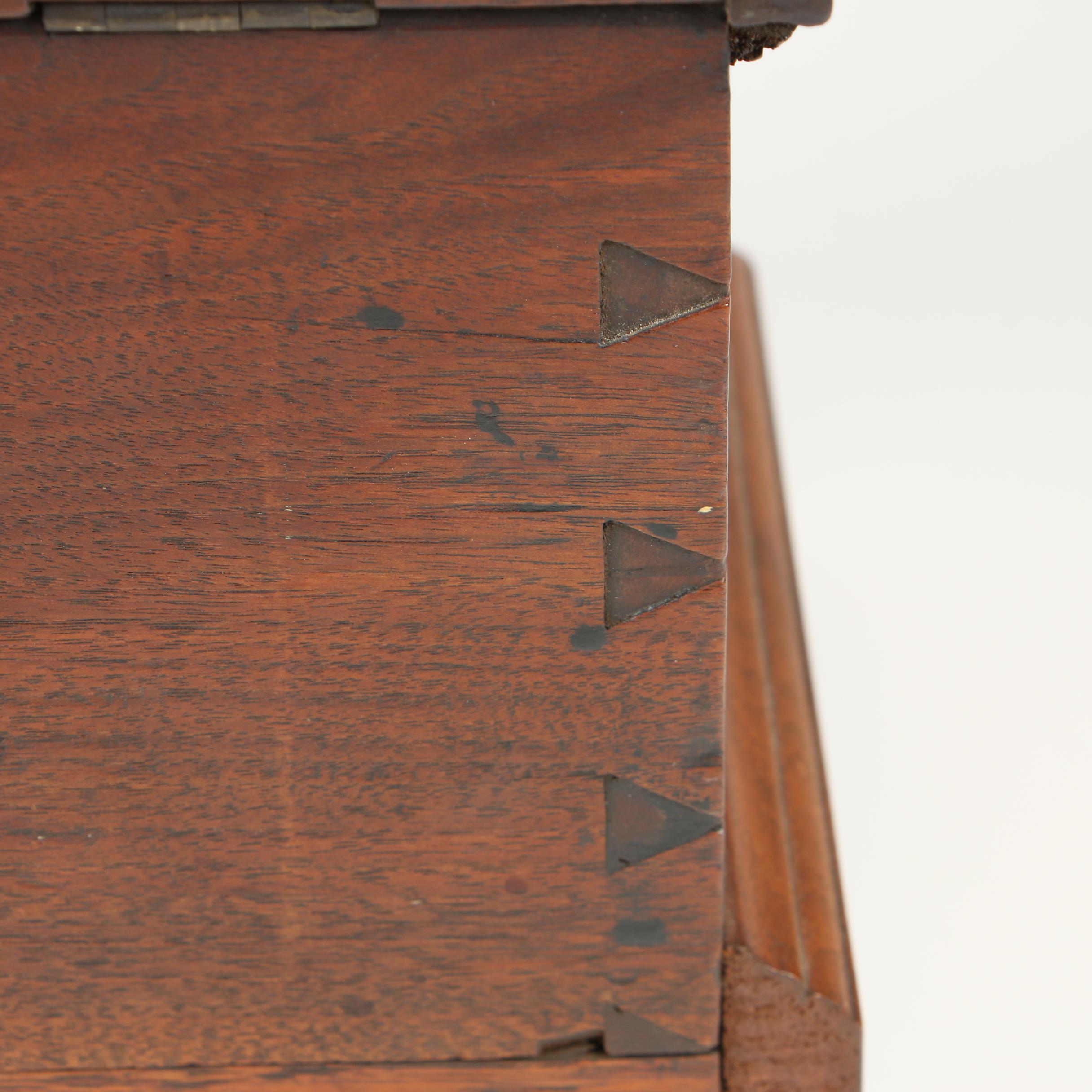 American Walnut Miniature Blanket Chest, 19th Century