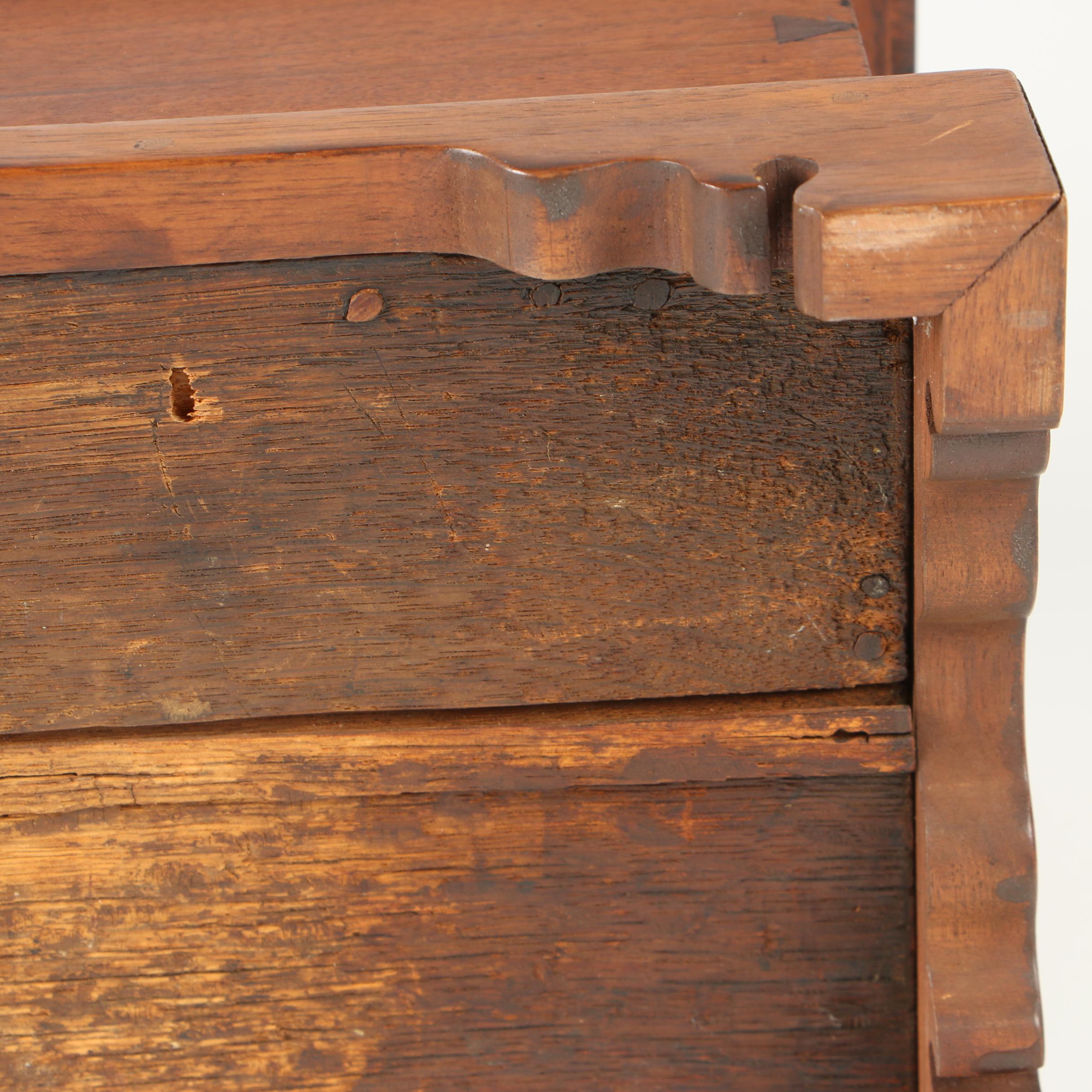 American Walnut Miniature Blanket Chest, 19th Century