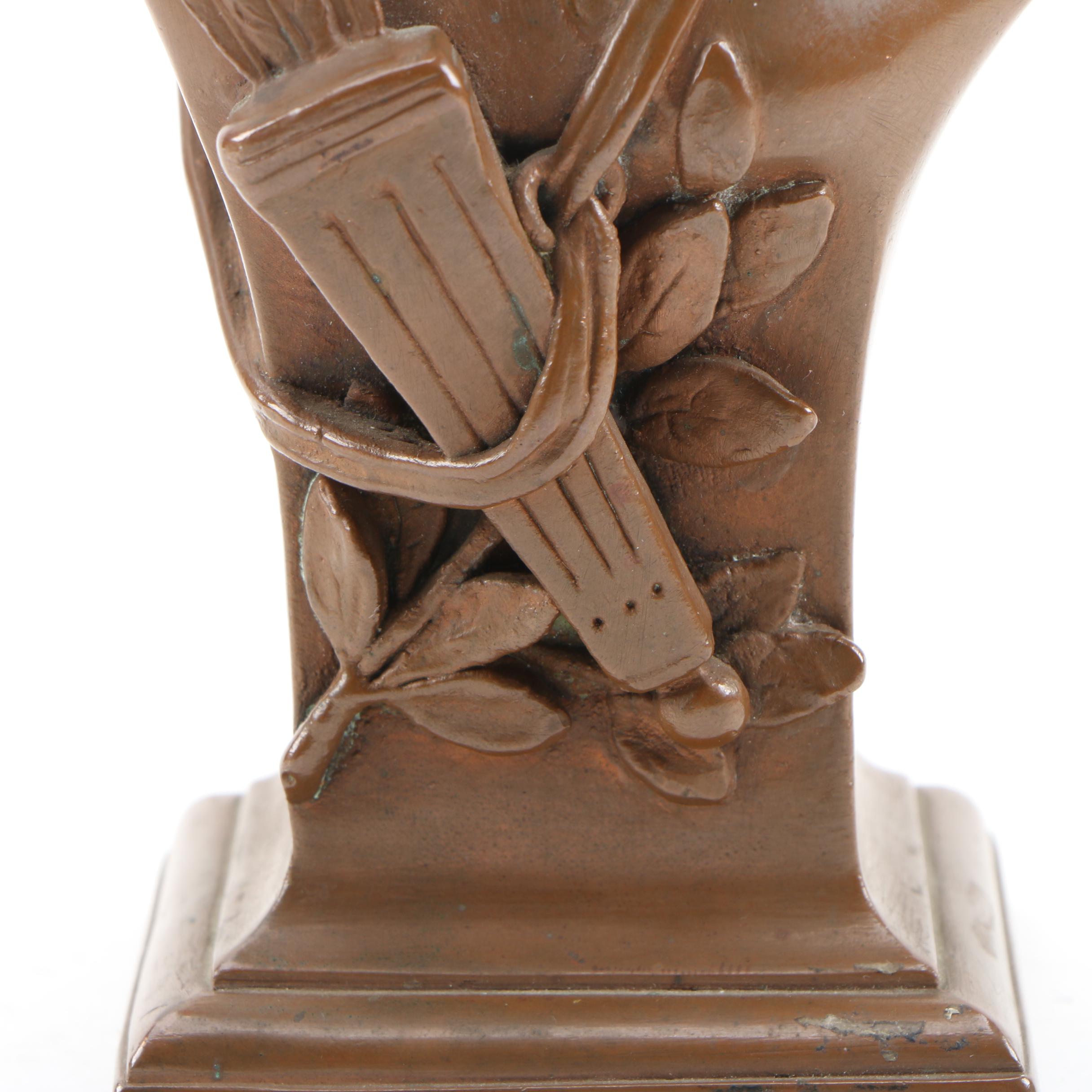 Alois Mayer Bronze Bust "Amor", Early 20th Century