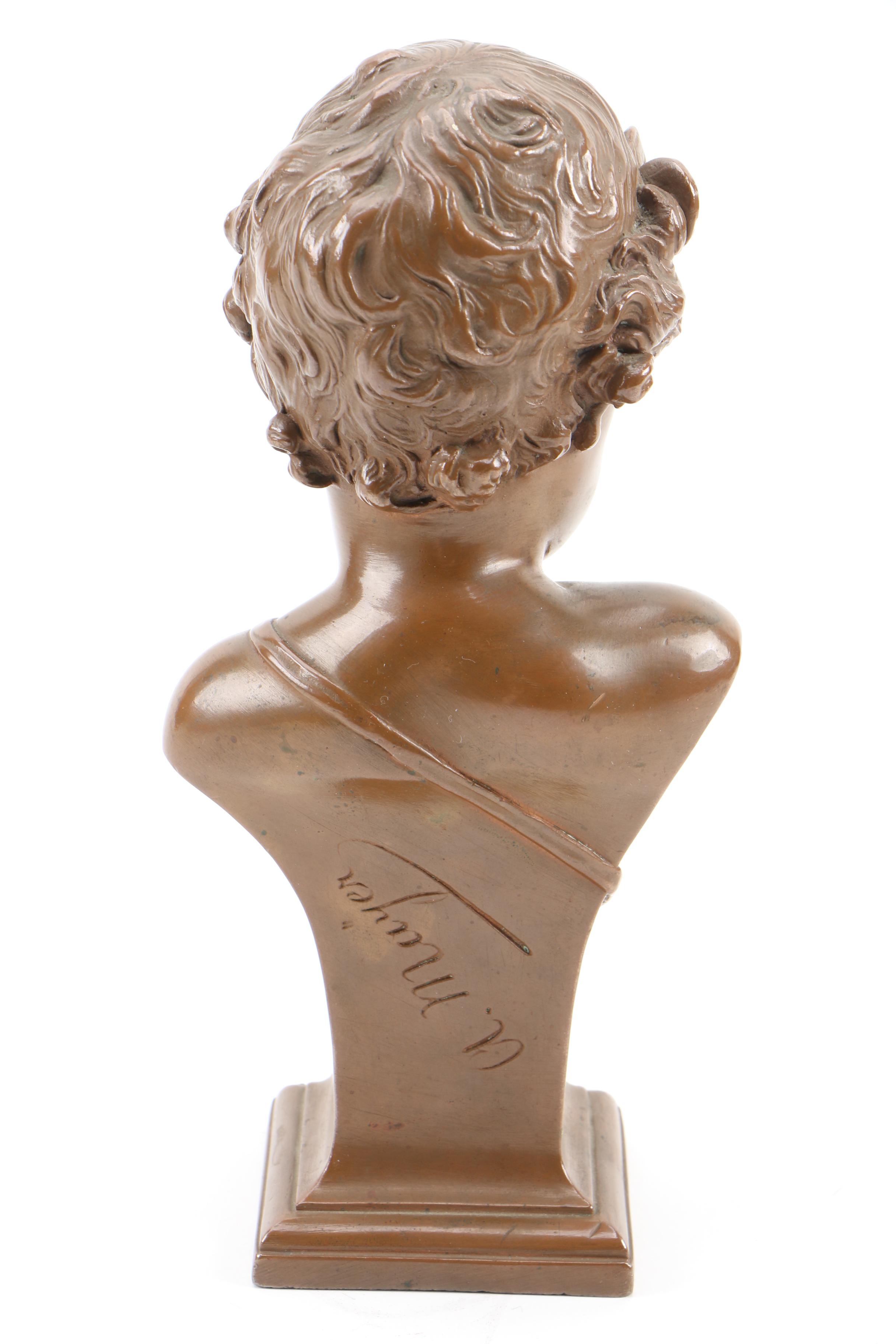 Alois Mayer Bronze Bust "Amor", Early 20th Century