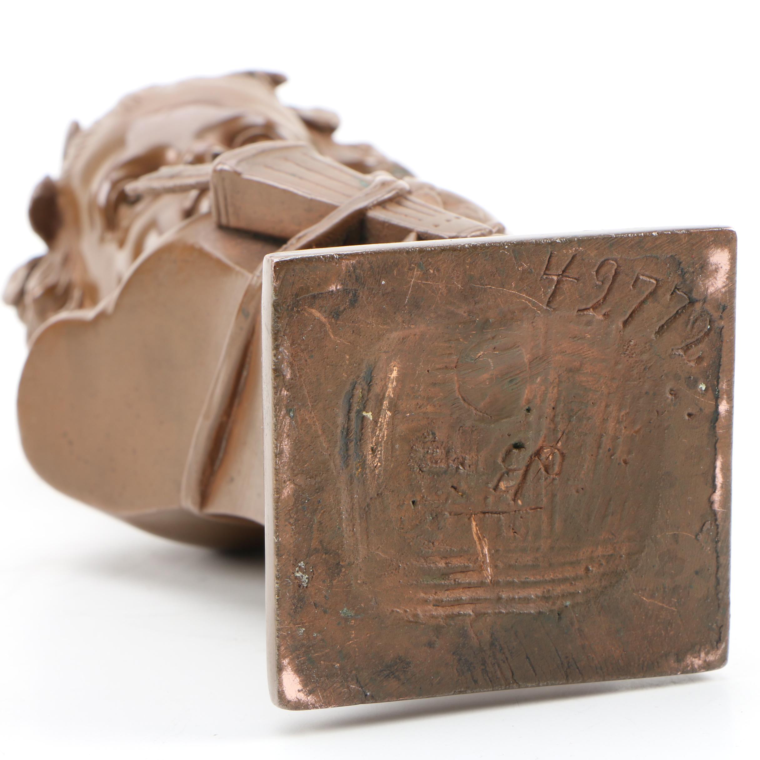 Alois Mayer Bronze Bust "Amor", Early 20th Century