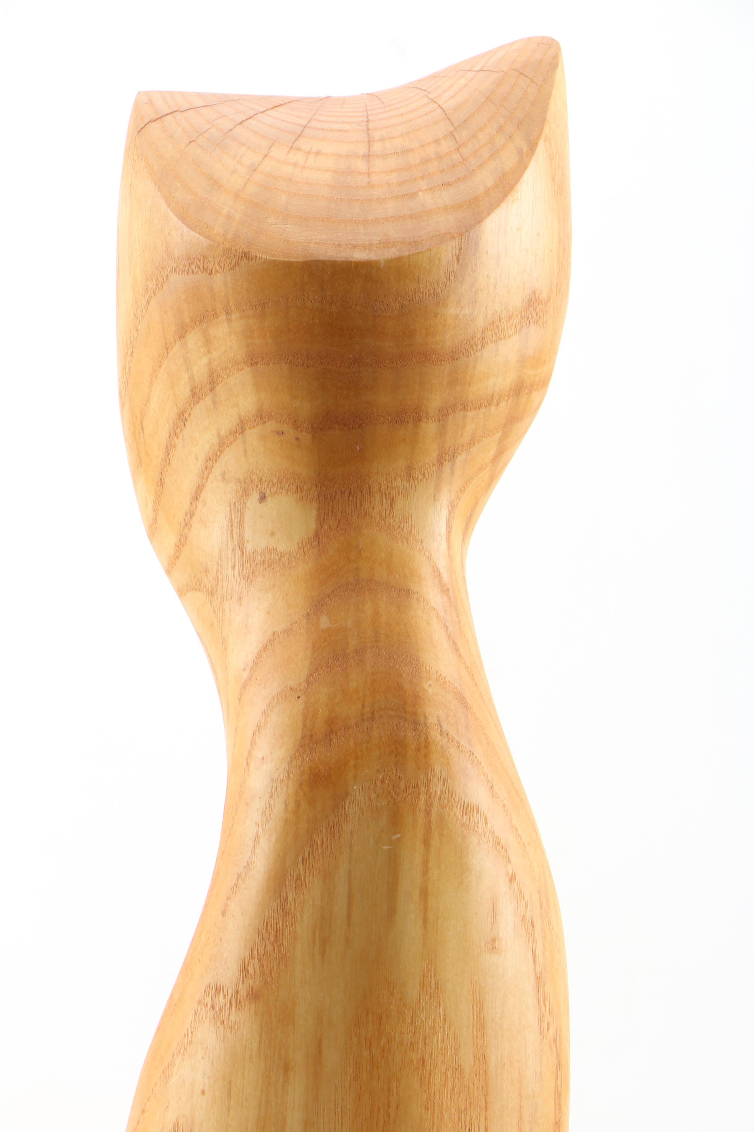 Klaus Otten Abstract Oak Sculpture "Reflection"