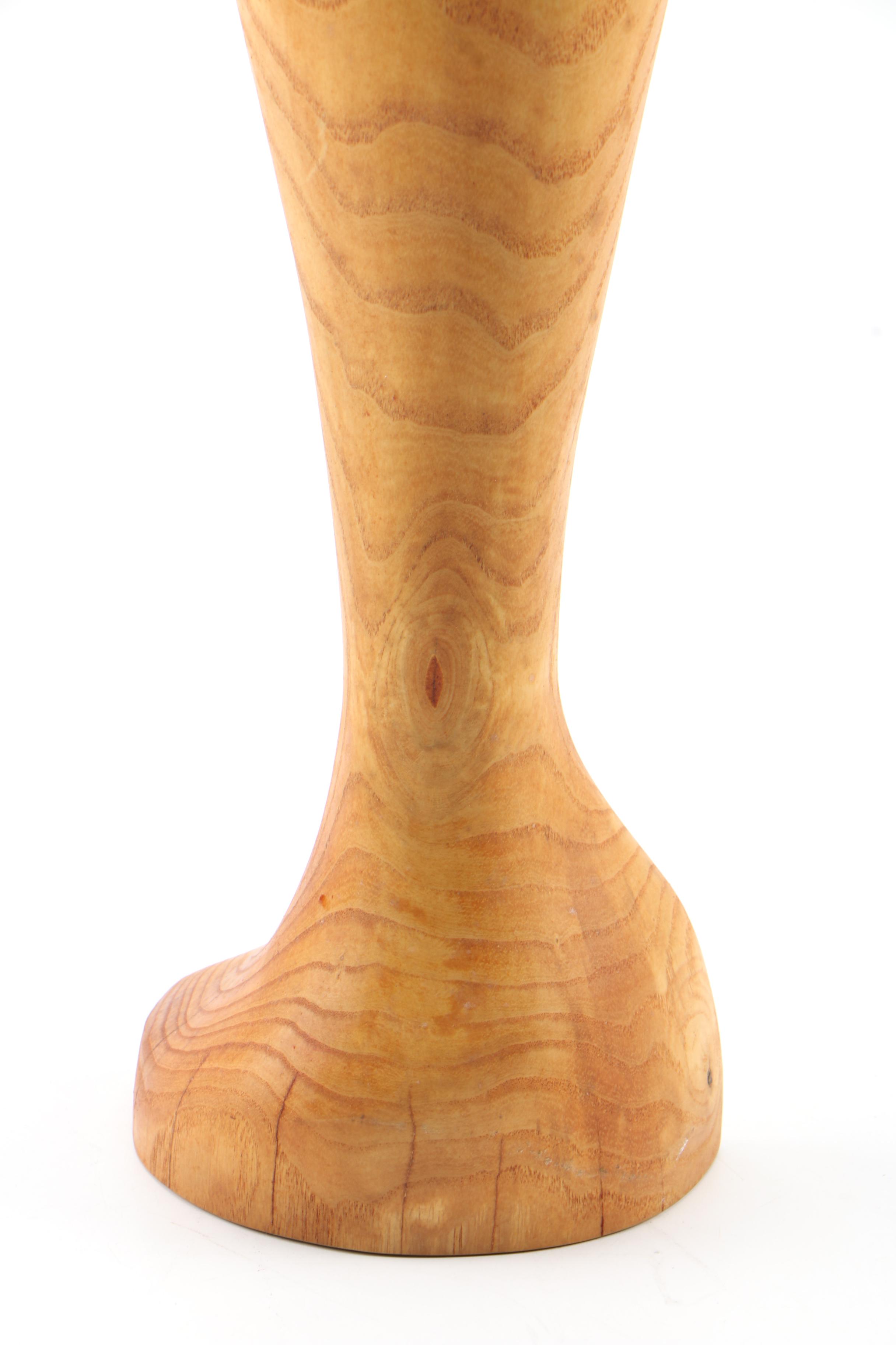 Klaus Otten Abstract Oak Sculpture "Reflection"