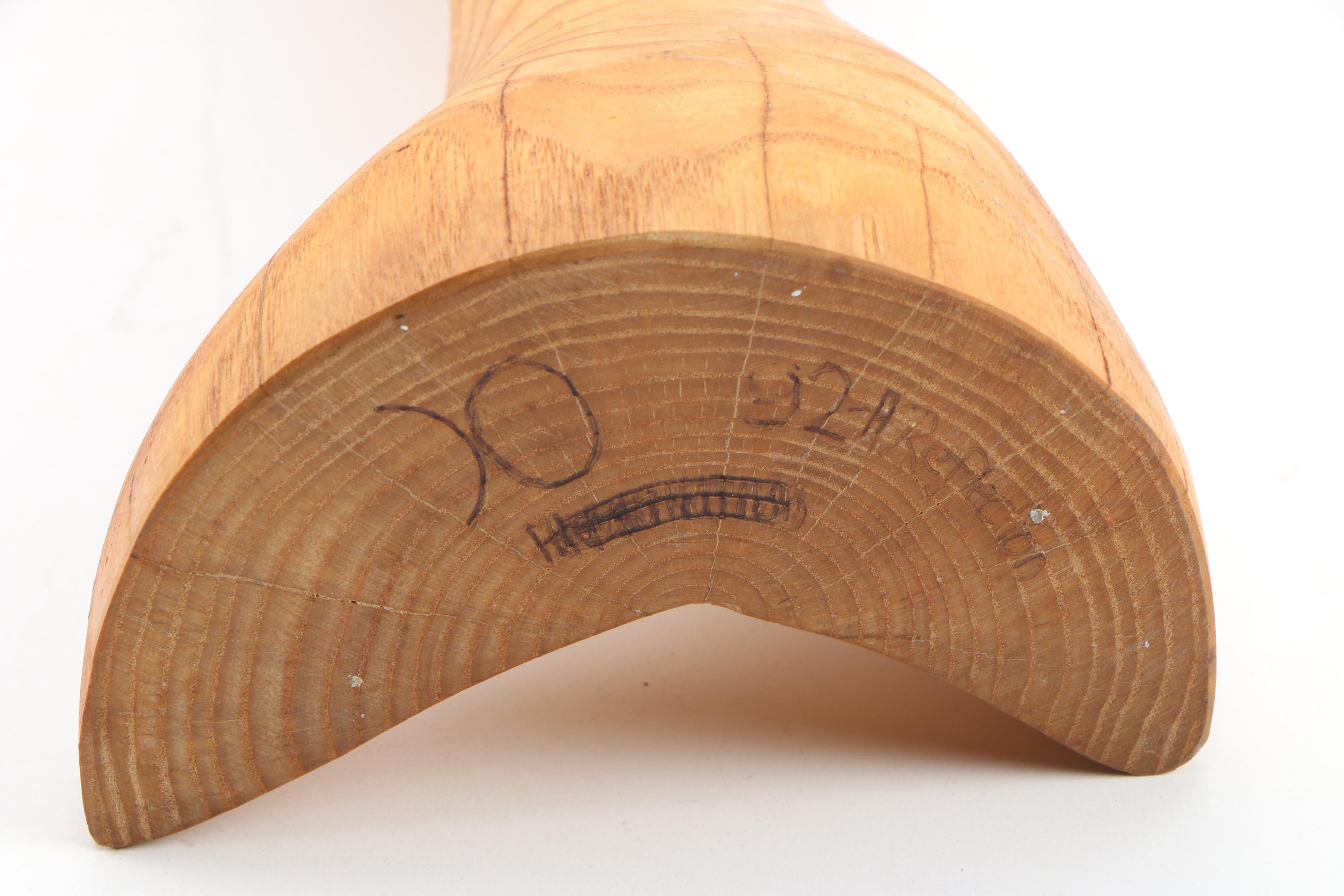 Klaus Otten Abstract Oak Sculpture "Reflection"