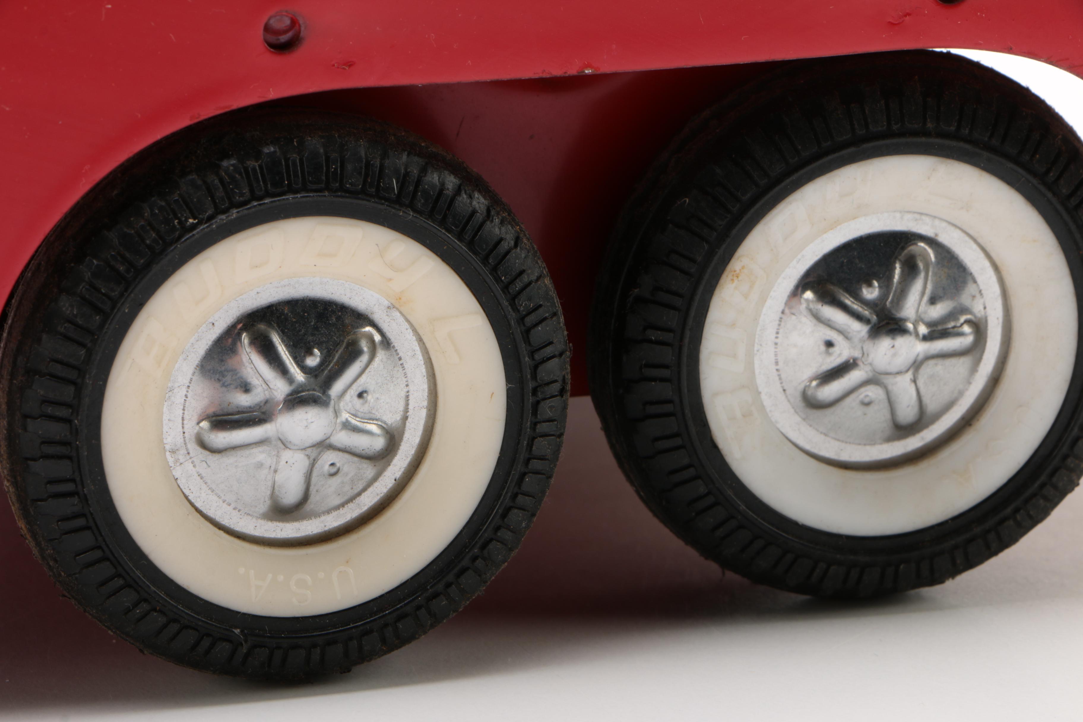 Buddy L Pressed Steel Texaco Oil Semi Truck with Trailer, Early 1960s