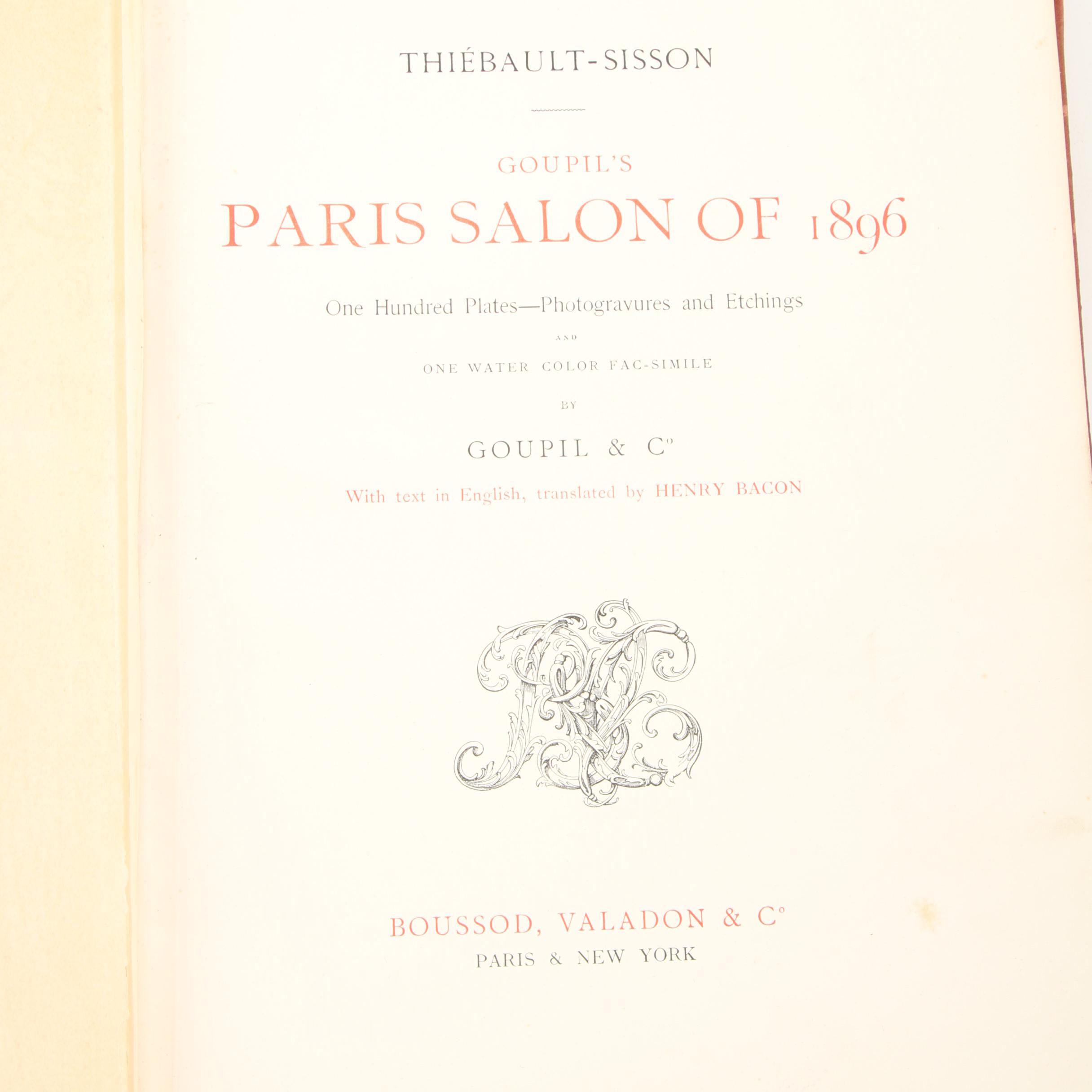Antique "Goupil's Paris Salon of 1896" and "The Magazine of Art"