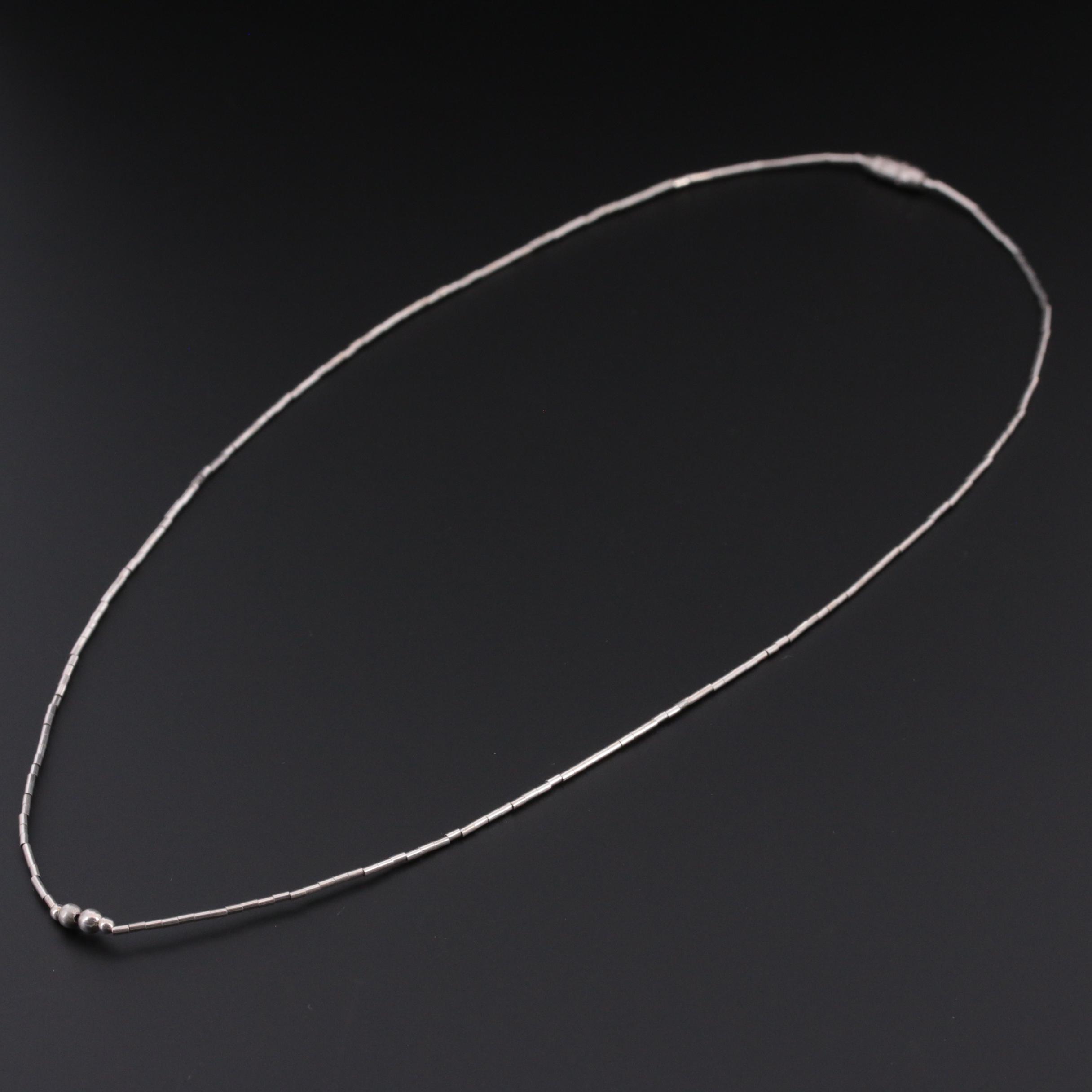 Southwestern Style Sterling Silver Shell and Gemstone Necklaces